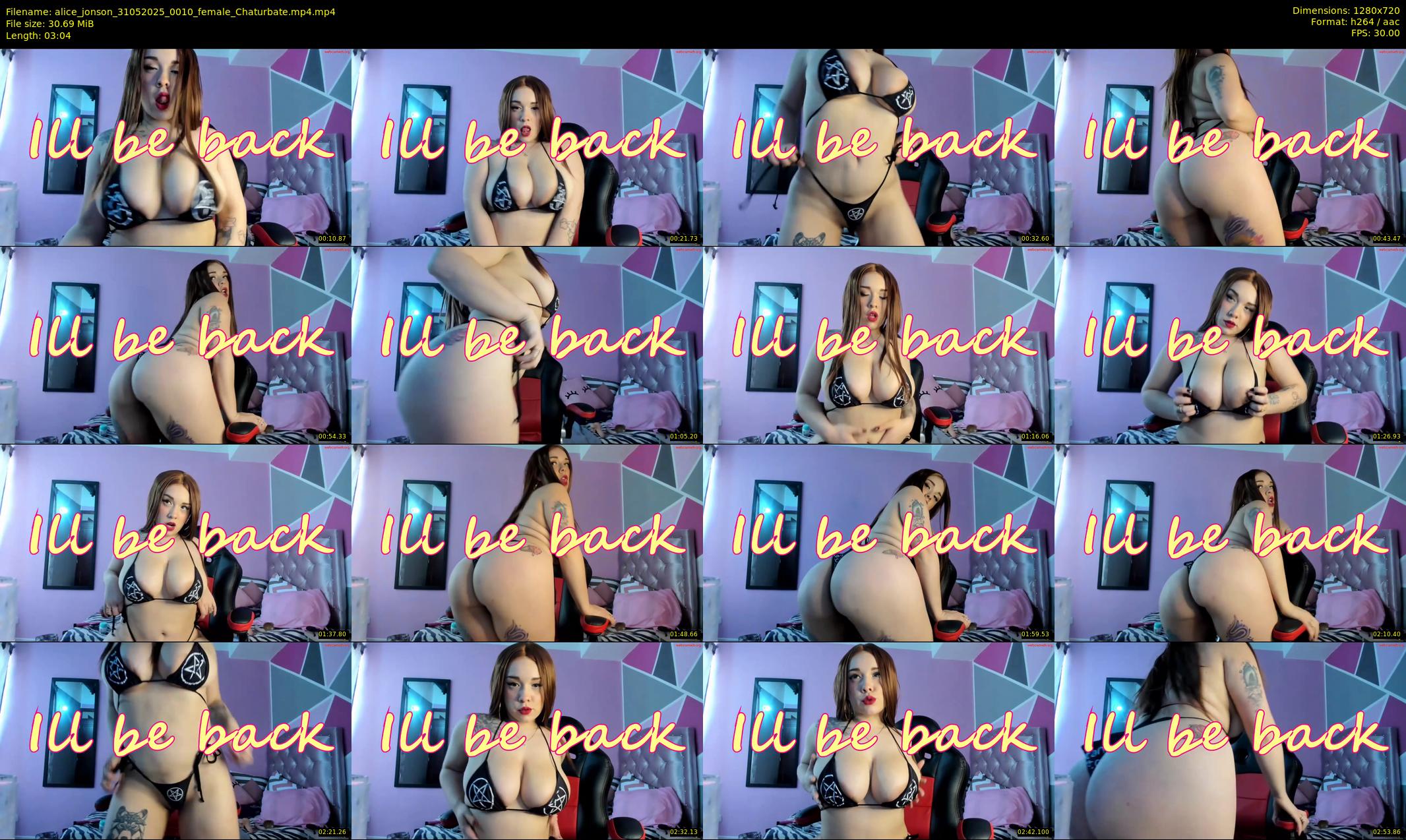 alice_jonson — 4 minute Chaturbate female cam show recording, 720p, May 31, 2025