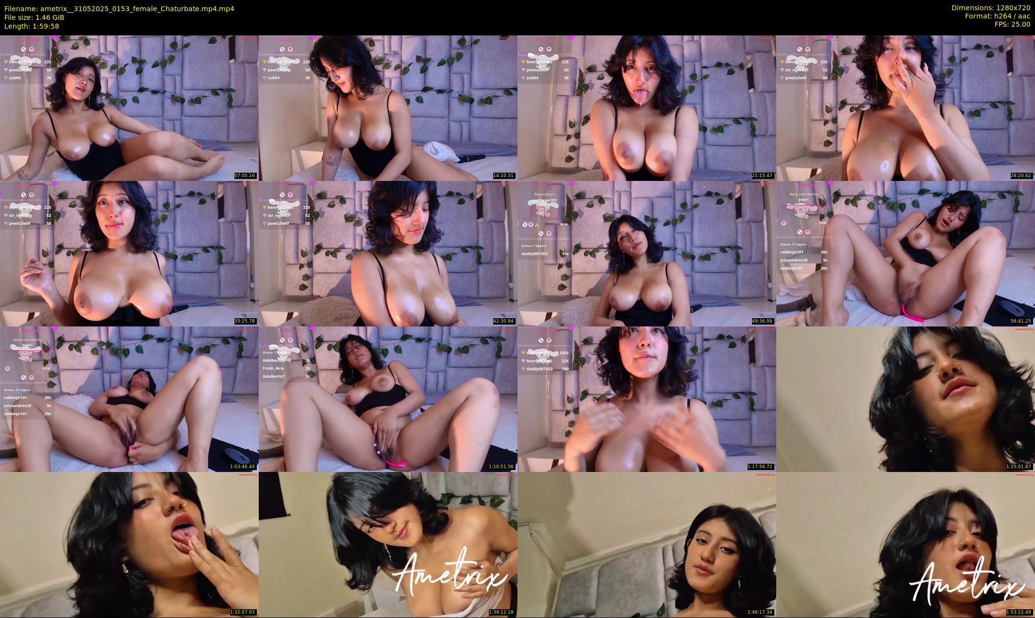 ametrix_ — 120 minute Chaturbate female cam show recording, 720p, May 31, 2025