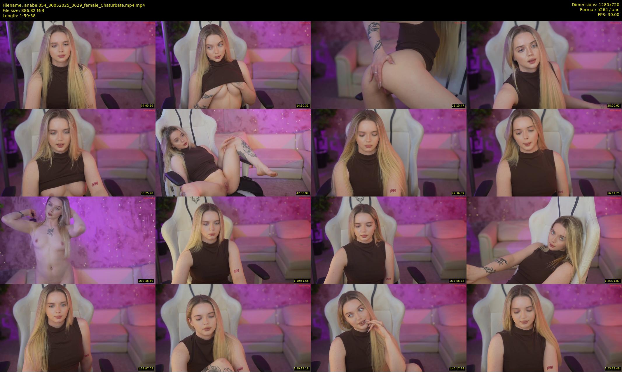 anabel054 — 120 minute Chaturbate female cam show recording, 720p, May 30, 2025