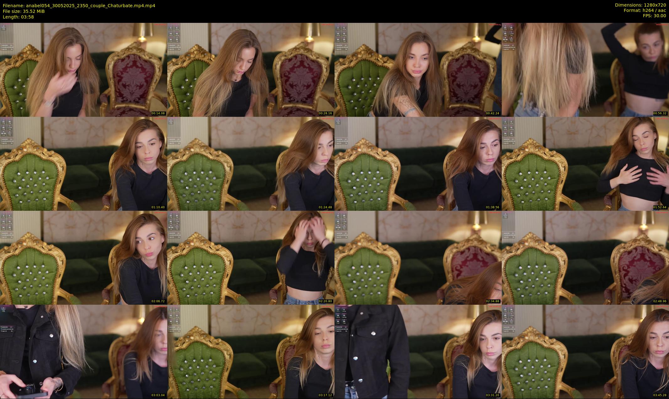 anabel054 — 4 minute Chaturbate female cam show recording, 720p, May 30, 2025