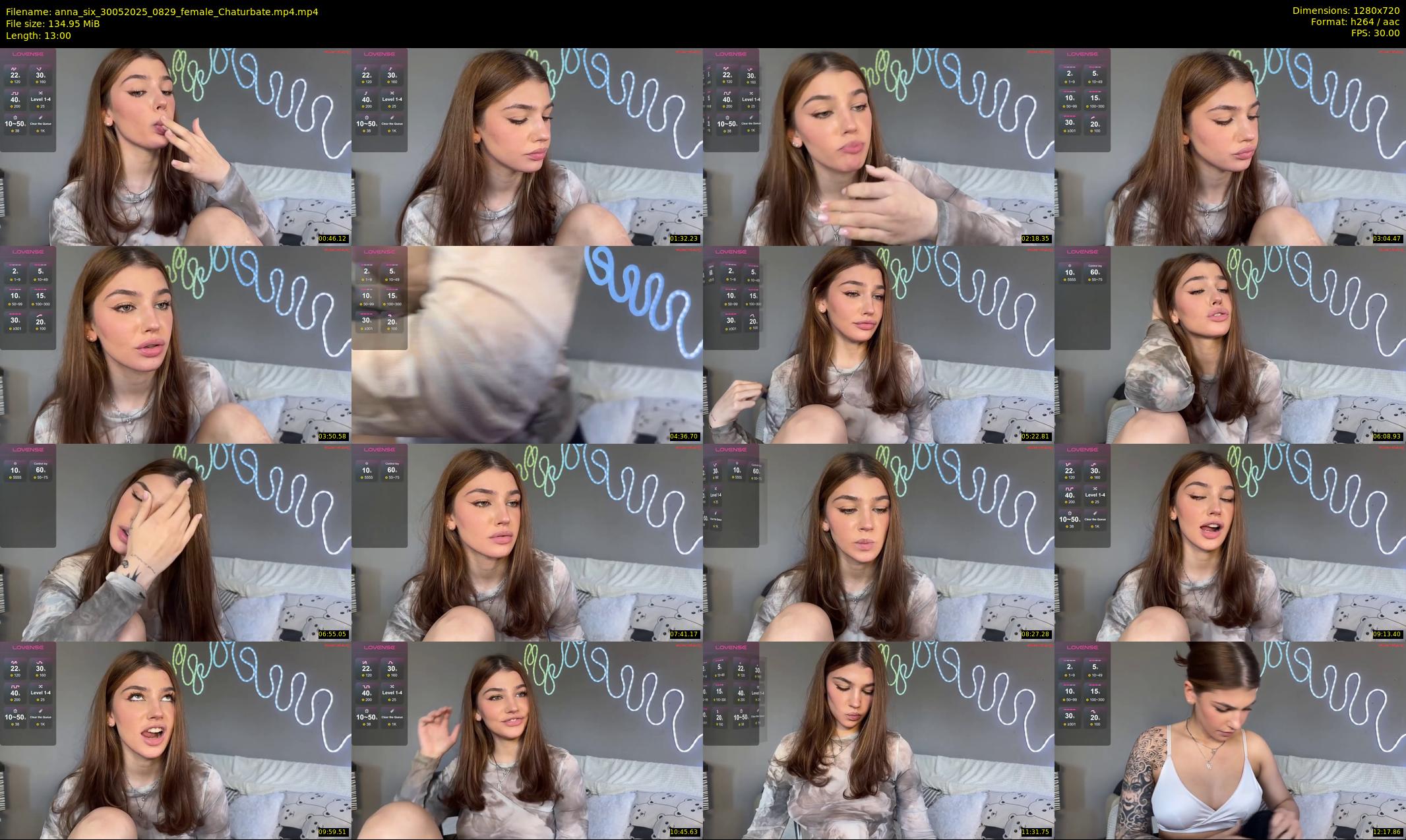 anna_six — 13 minute Chaturbate female cam show recording, 720p, May 30, 2025