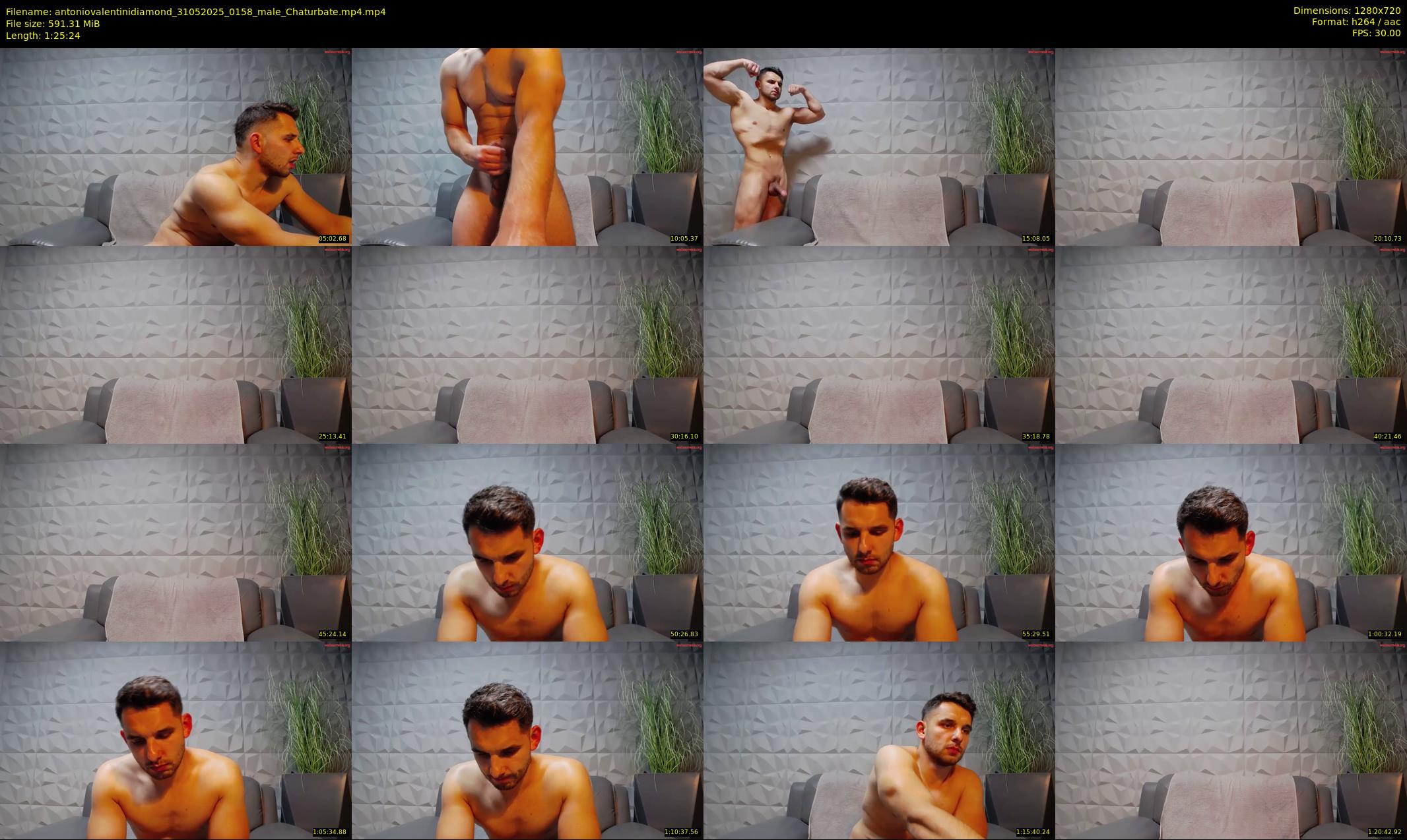 antoniovalentinidiamond — 86 minute Chaturbate male cam show recording, 720p, May 31, 2025