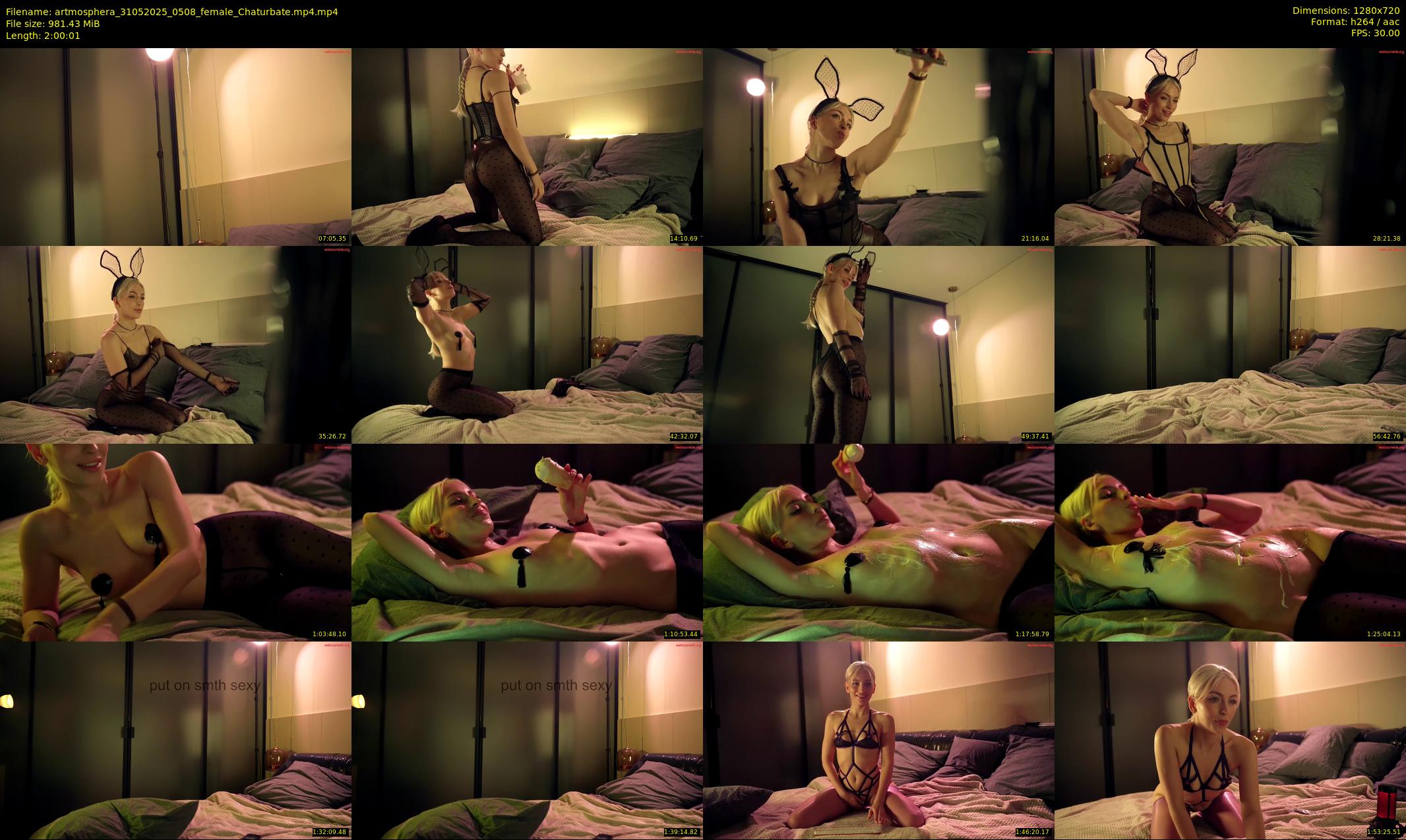 artmosphera — 121 minute Chaturbate female cam show recording, 720p, May 31, 2025