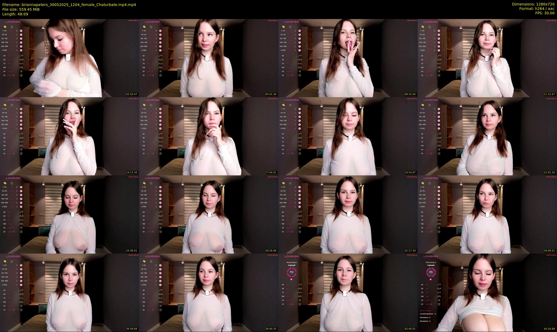 briannapeters — 49 minute Chaturbate female cam show recording, 720p, May 30, 2025