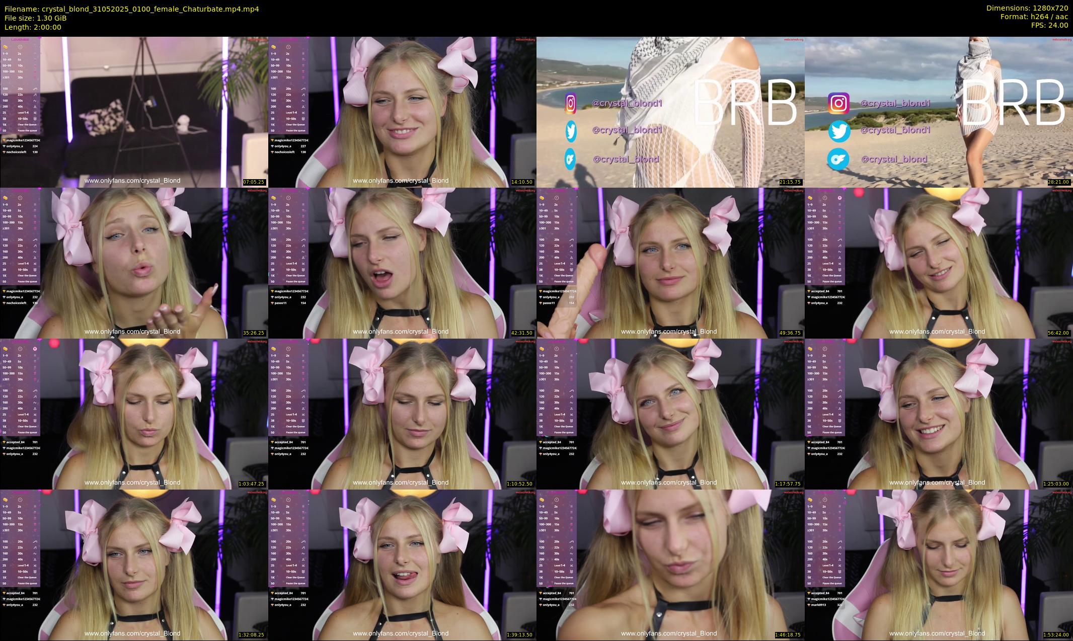 crystal_blond — 120 minute Chaturbate female cam show recording, 720p, May 31, 2025