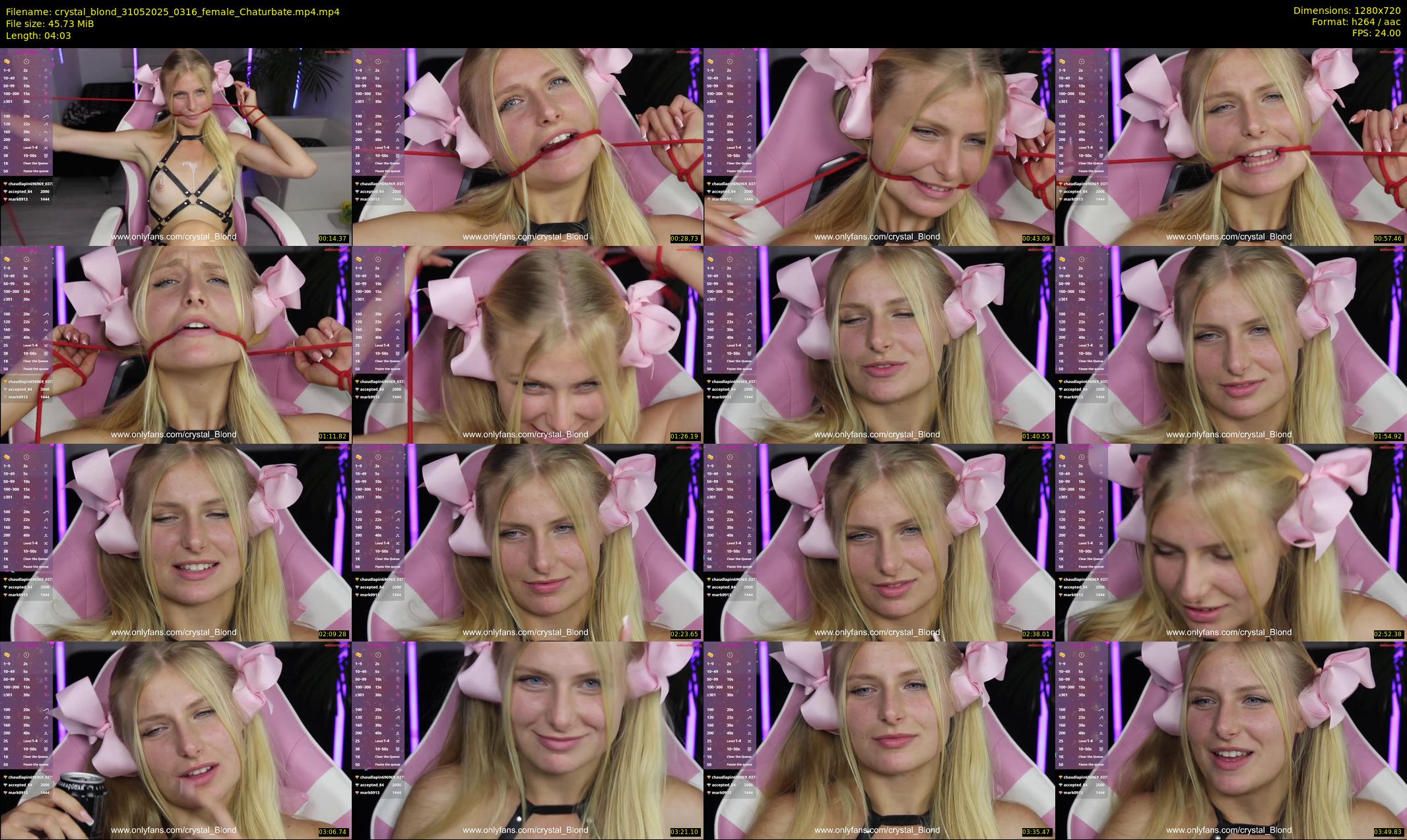 crystal_blond — 5 minute Chaturbate female cam show recording, 720p, May 31, 2025