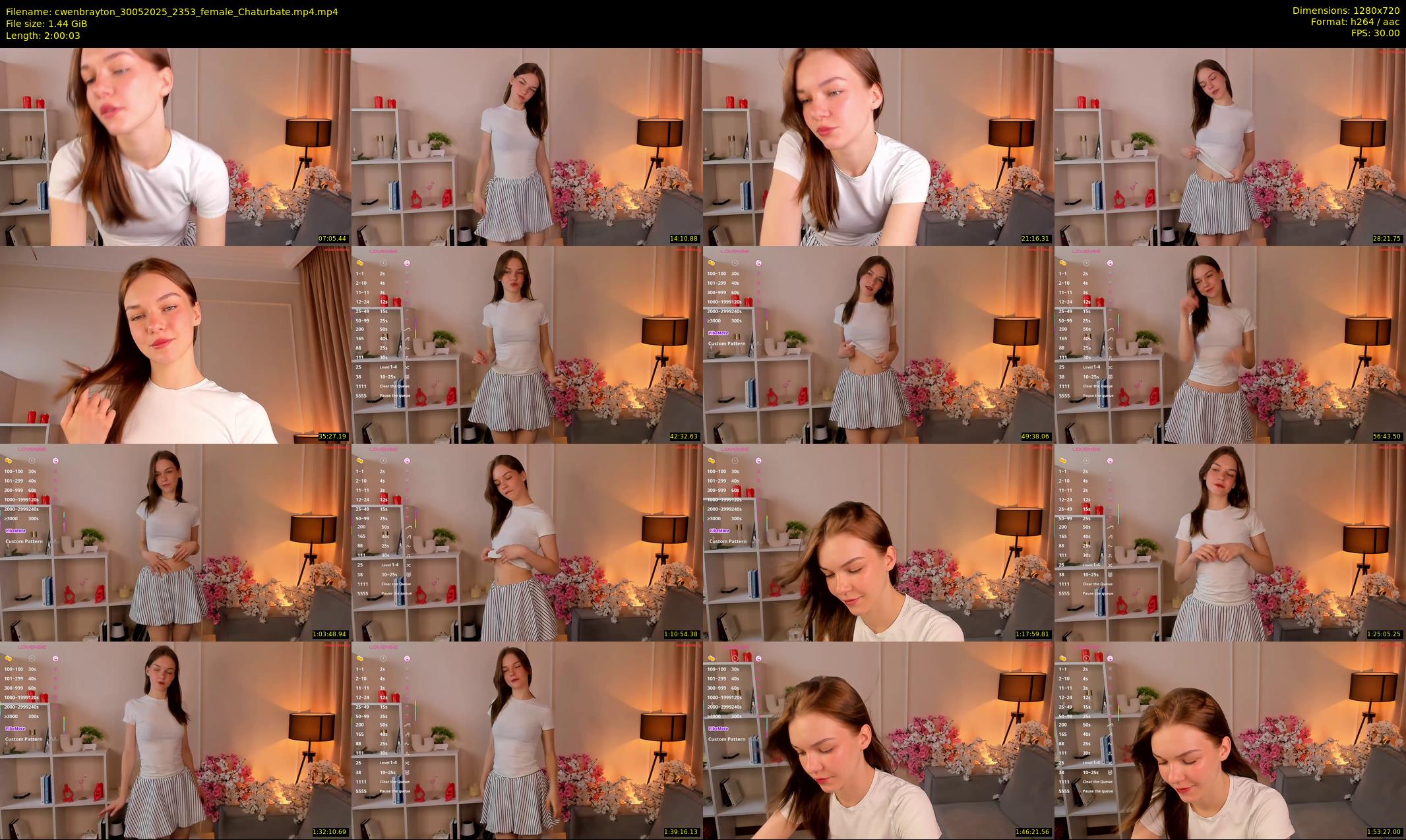 cwenbrayton — 121 minute Chaturbate female cam show recording, 720p, May 30, 2025