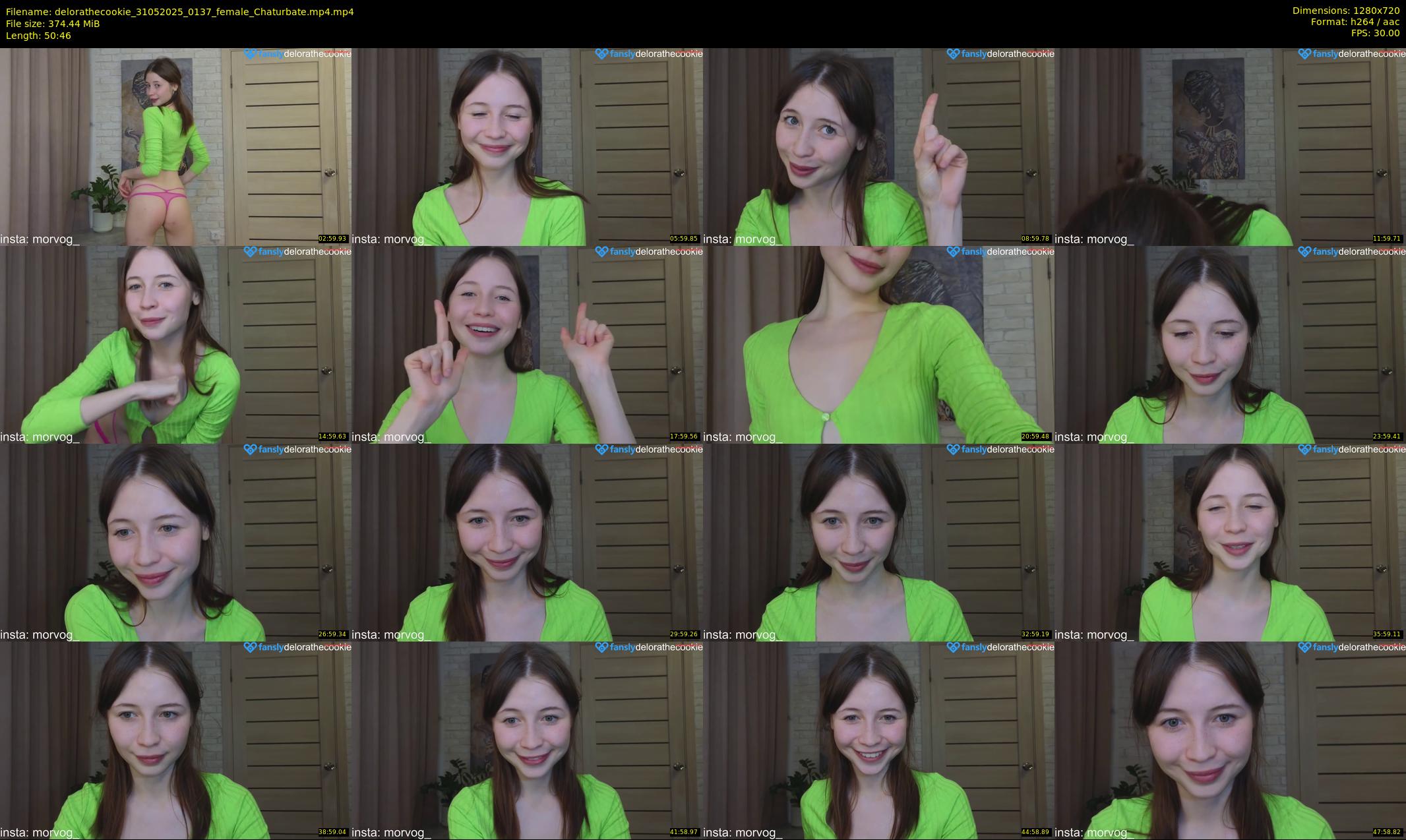 delorathecookie — 51 minute Chaturbate female cam show recording, 720p, May 31, 2025