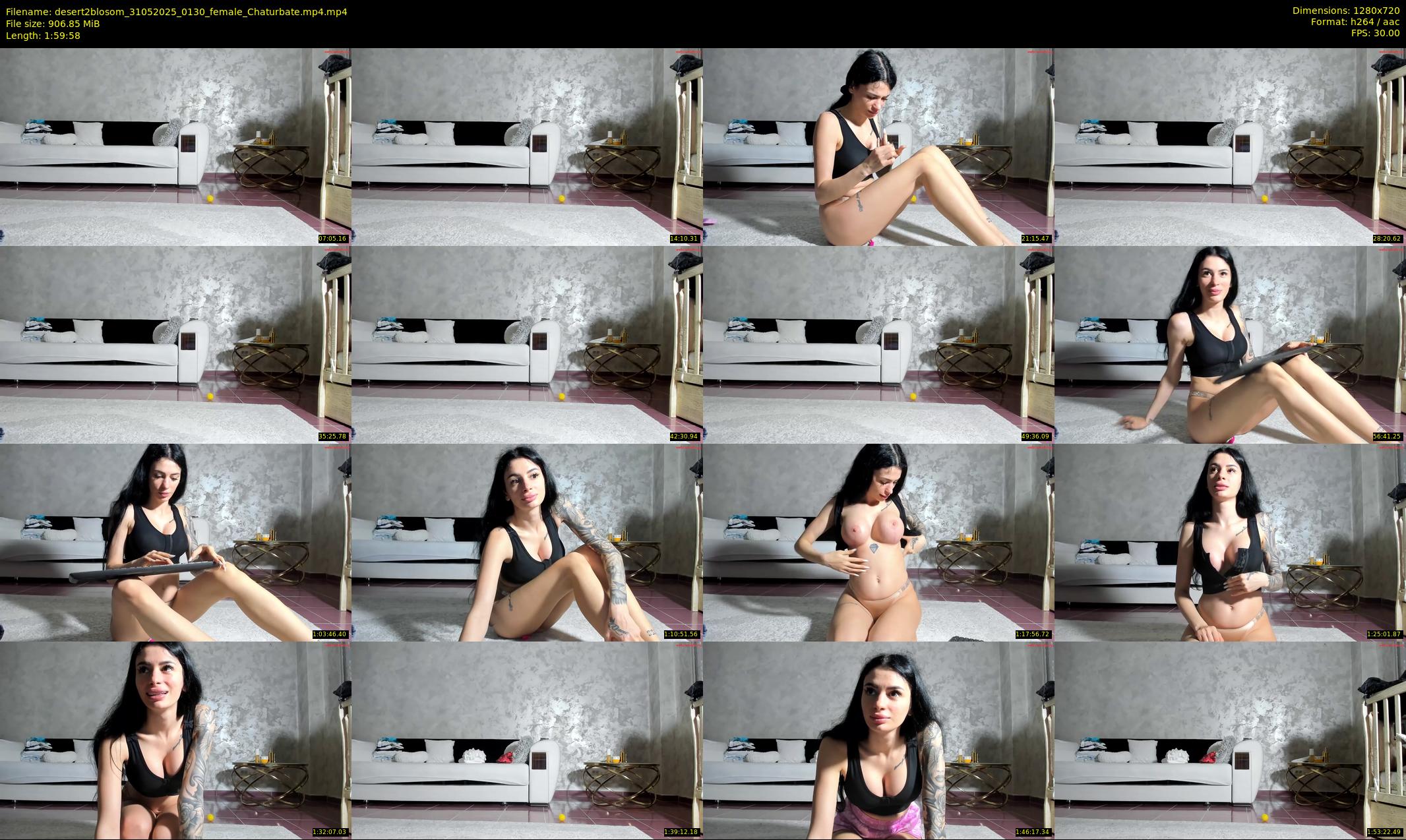 desert2blosom — 120 minute Chaturbate female cam show recording, 720p, May 31, 2025