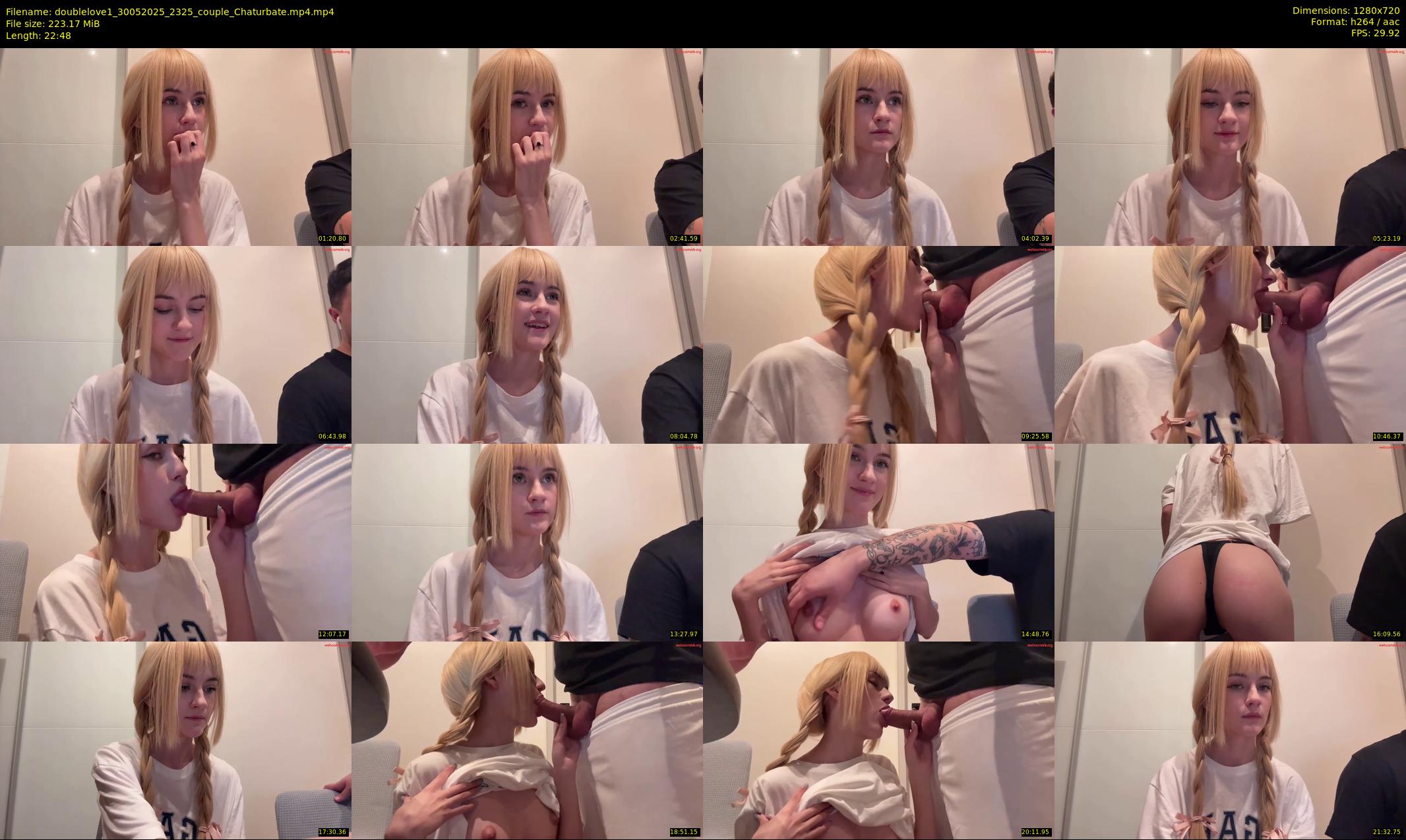 doublelove1 — 23 minute Chaturbate couple cam show recording, 720p, May 30, 2025