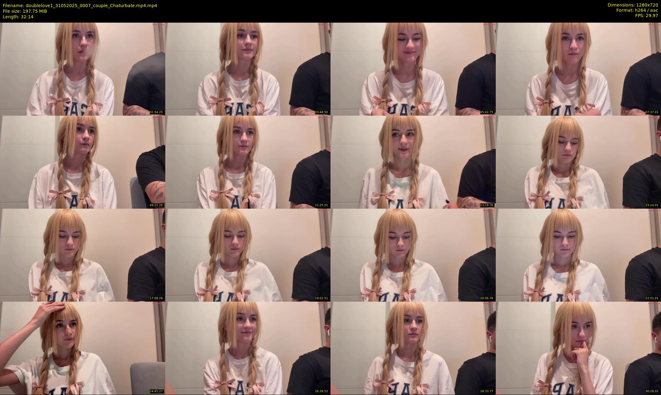 doublelove1 — 33 minute Chaturbate couple cam show recording, 720p, May 31, 2025