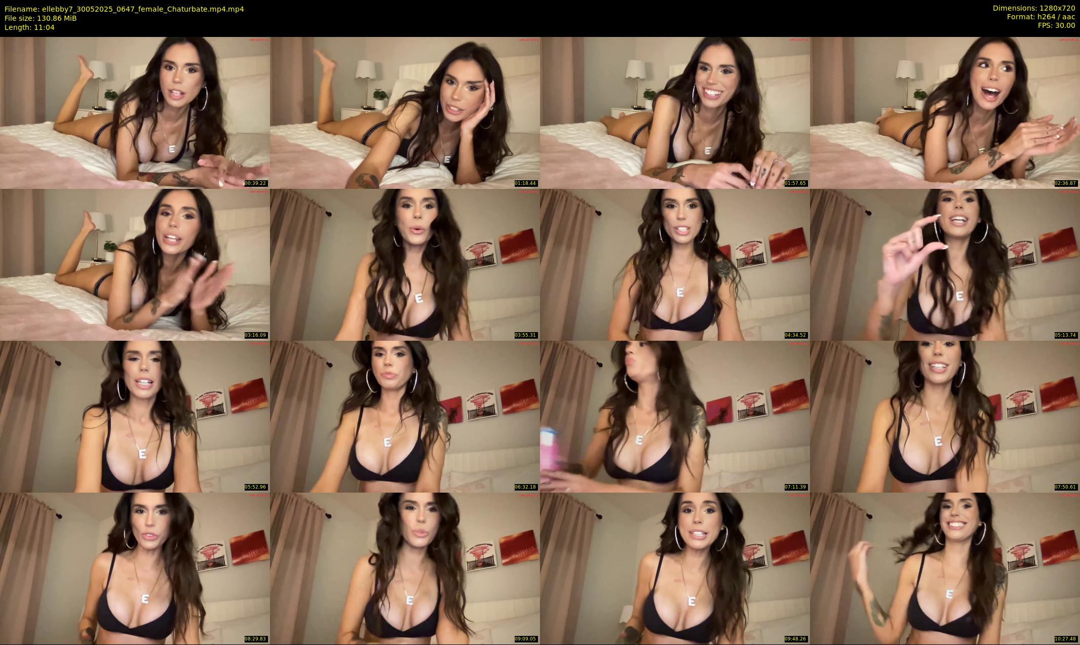 ellebby7 — 12 minute Chaturbate female cam show recording, 720p, May 30, 2025