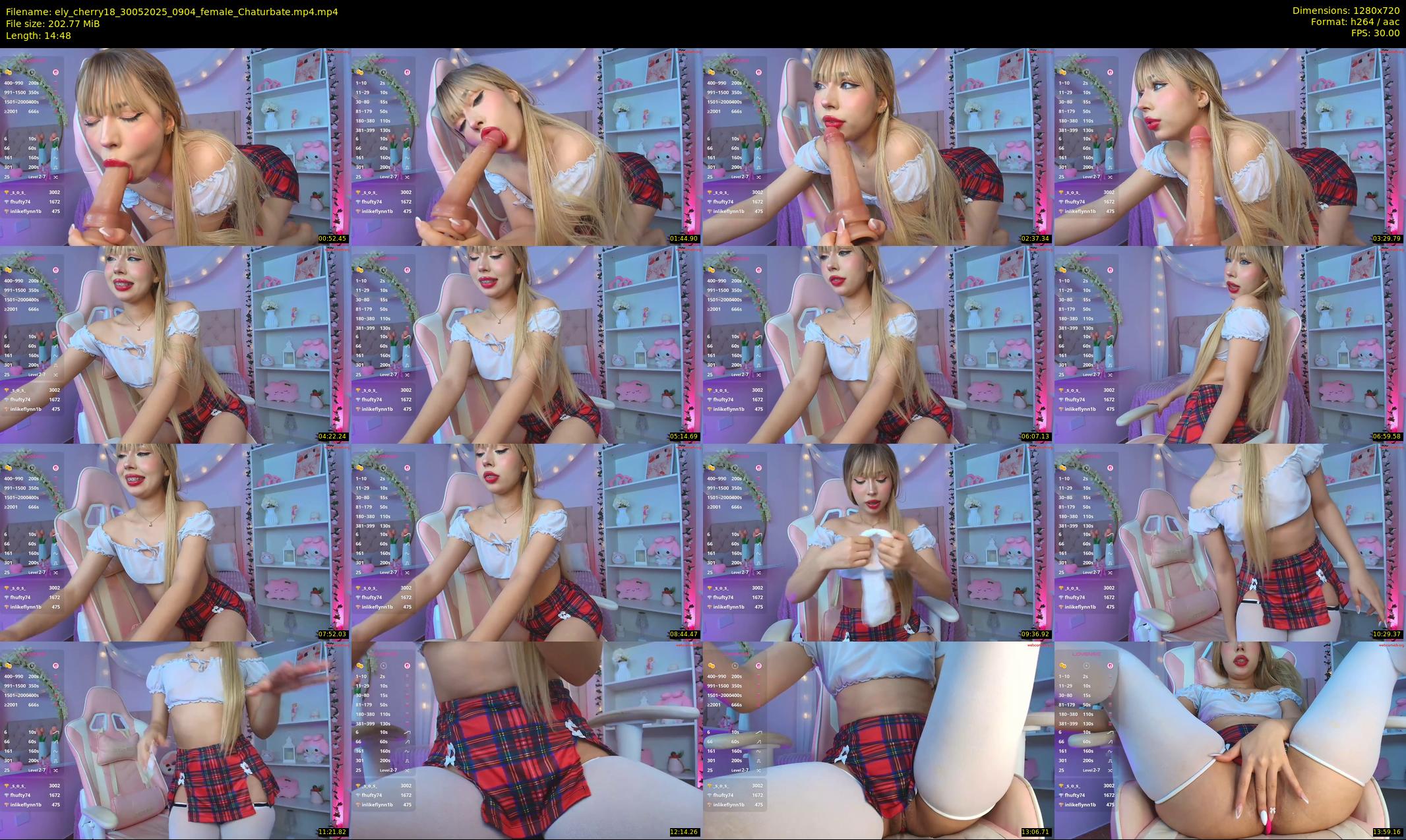 ely_cherry18 — 15 minute Chaturbate female cam show recording, 720p, May 30, 2025