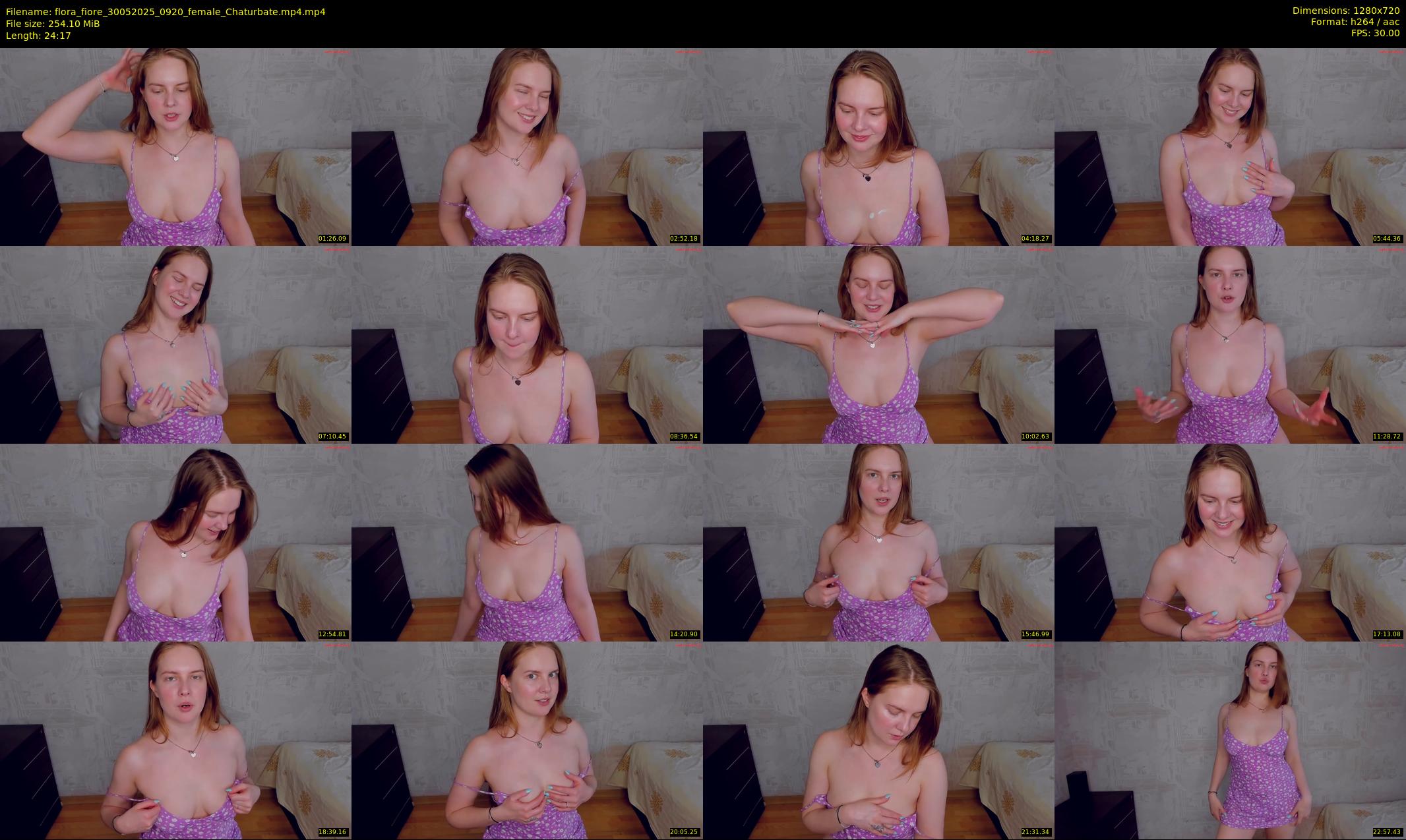 flora_fiore — 25 minute Chaturbate female cam show recording, 720p, May 30, 2025