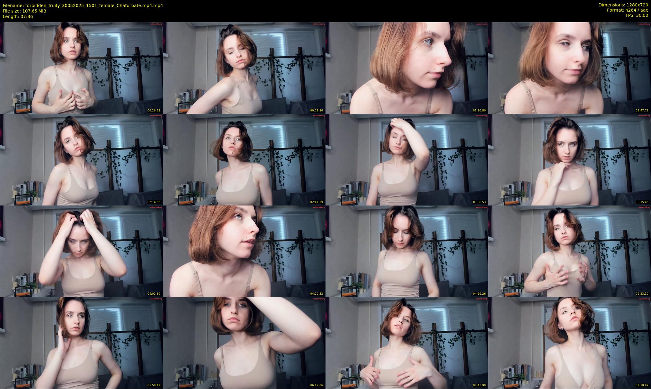 forbidden_fruity — 8 minute Chaturbate female cam show recording, 720p, May 30, 2025