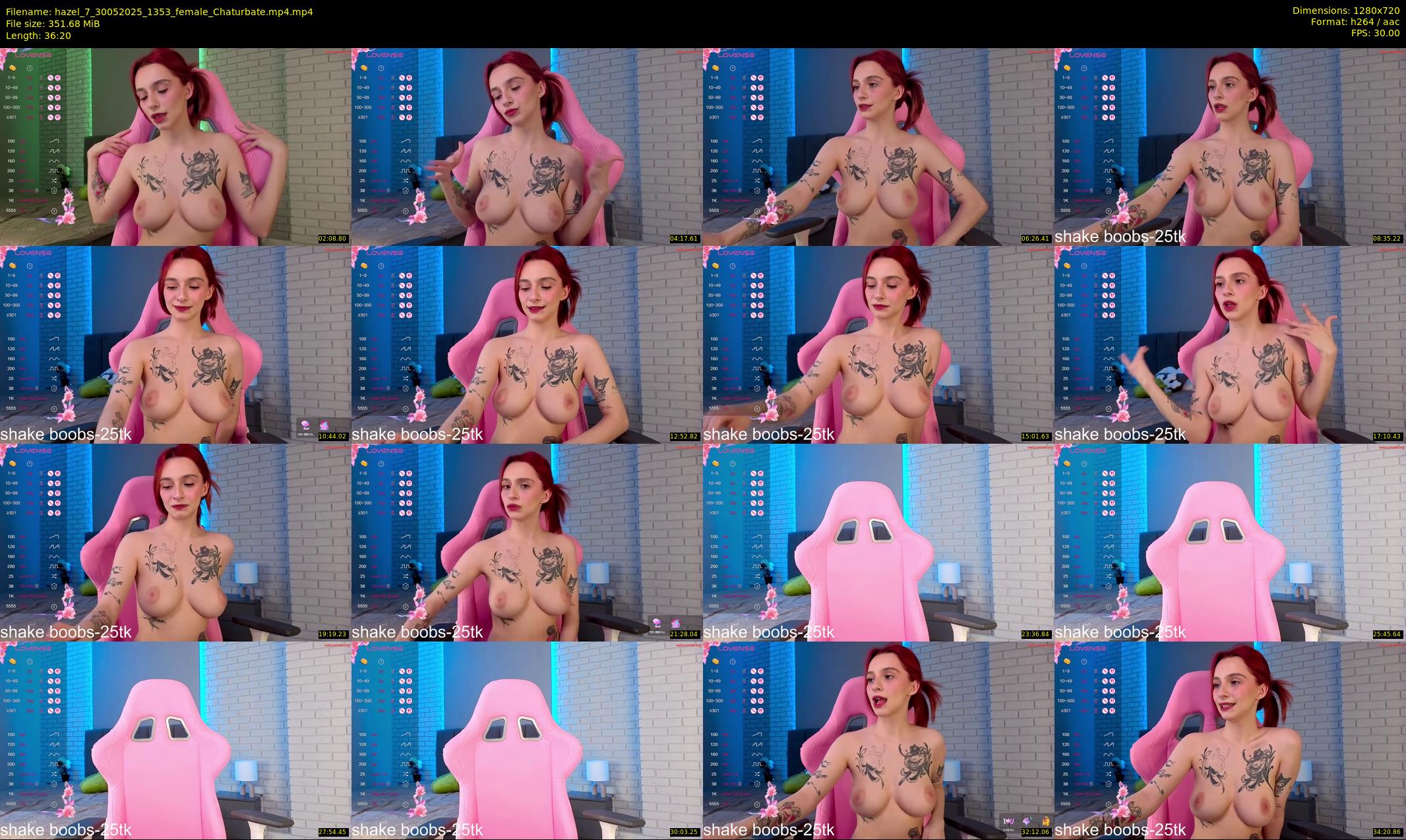 hazel_7 — 37 minute Chaturbate female cam show recording, 720p, May 30, 2025