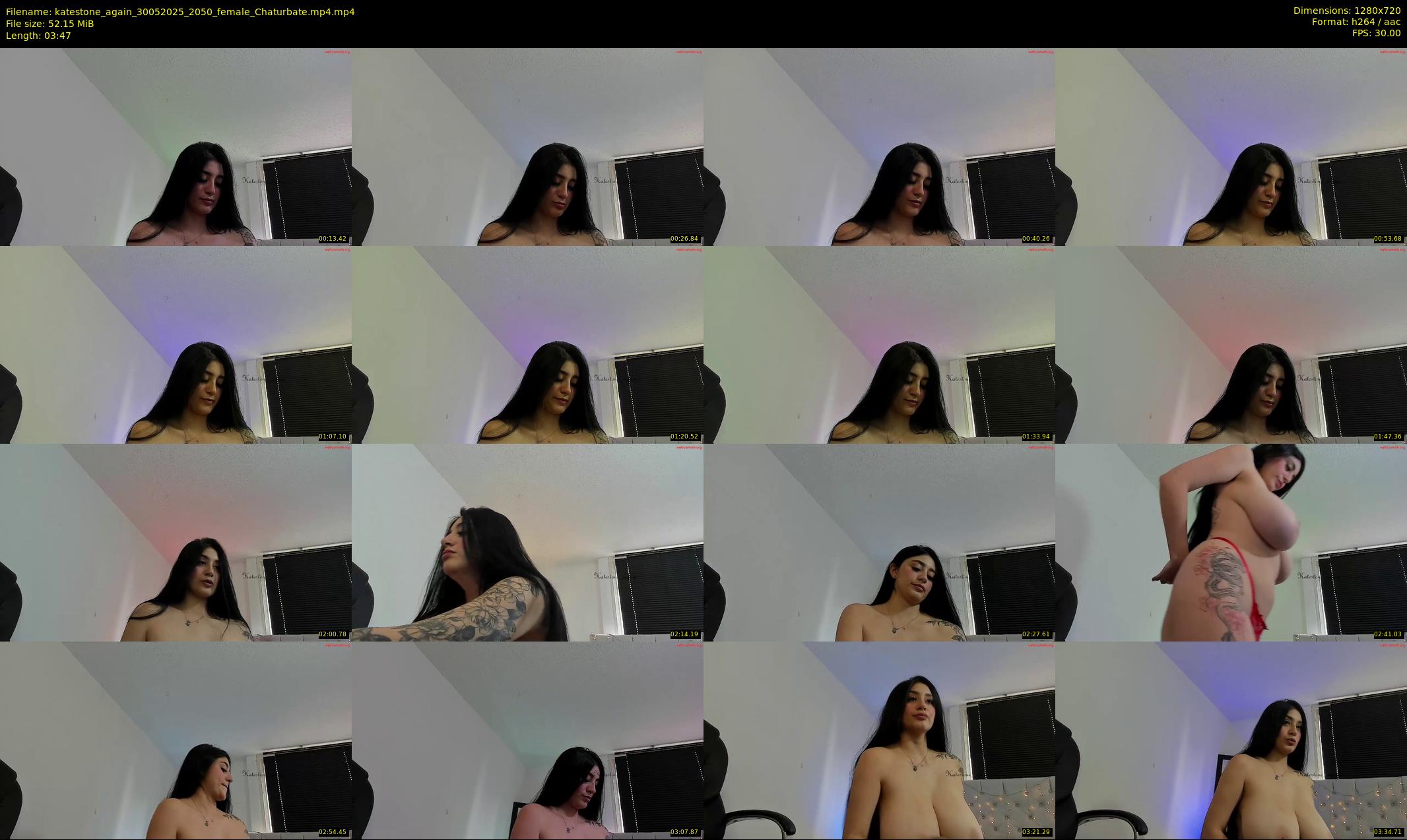 katestone_again — 4 minute Chaturbate female cam show recording, 720p, May 30, 2025