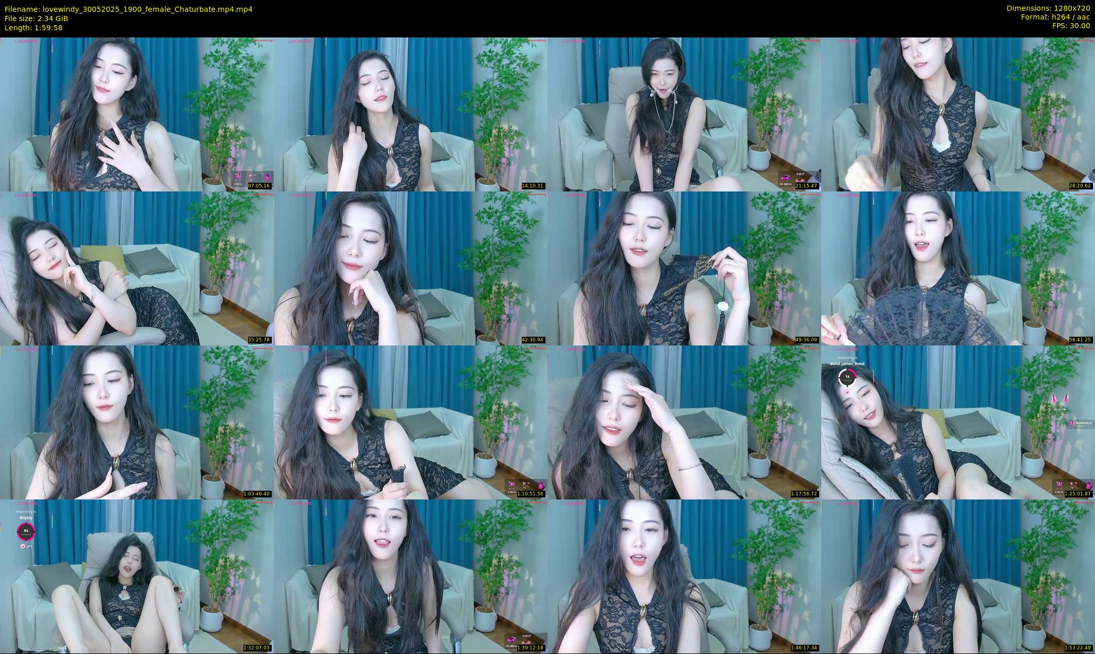 lovewindy — 120 minute Chaturbate female cam show recording, 720p, May 30, 2025