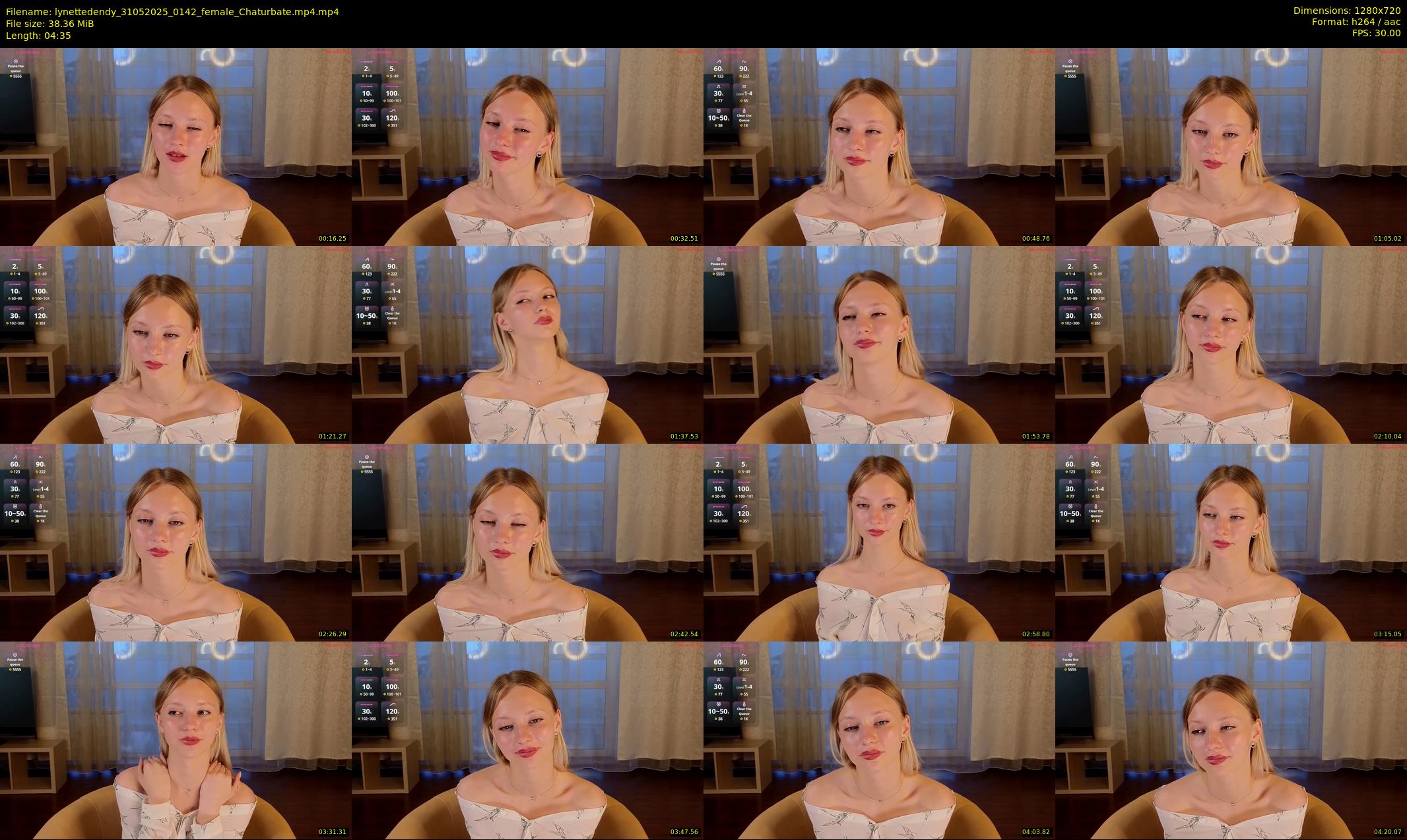 lynettedendy — 5 minute Chaturbate female cam show recording, 720p, May 31, 2025