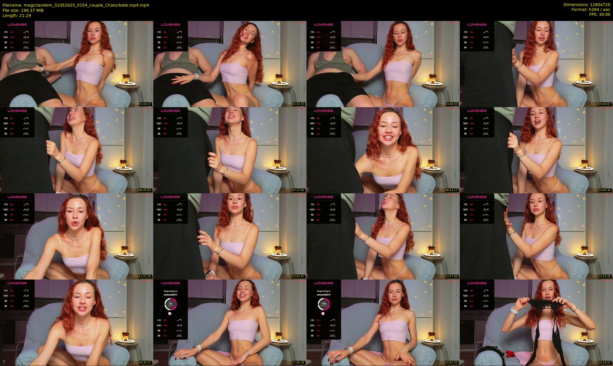 magictandem — 22 minute Chaturbate couple cam show recording, 720p, May 31, 2025