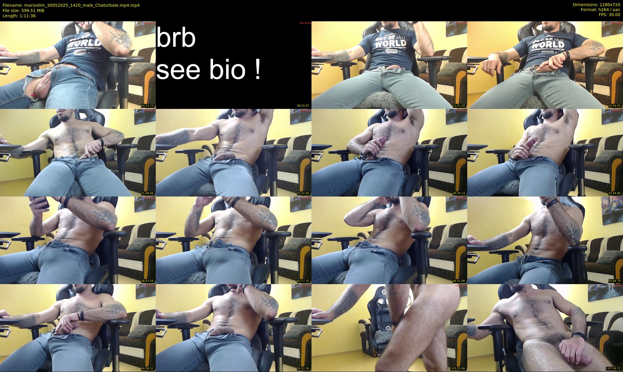marioslim — 72 minute Chaturbate male cam show recording, 720p, May 30, 2025