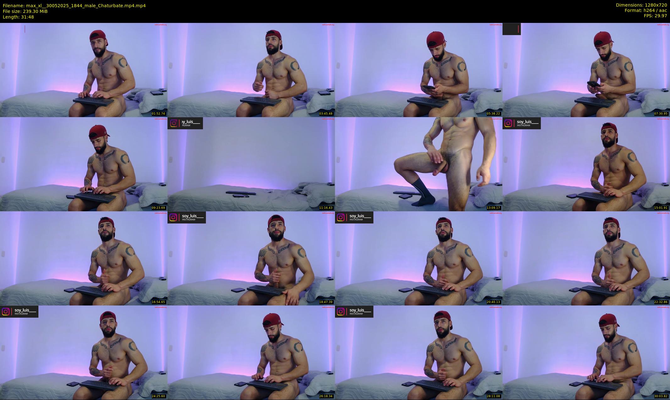 max_xl_ — 32 minute Chaturbate male cam show recording, 720p, May 30, 2025