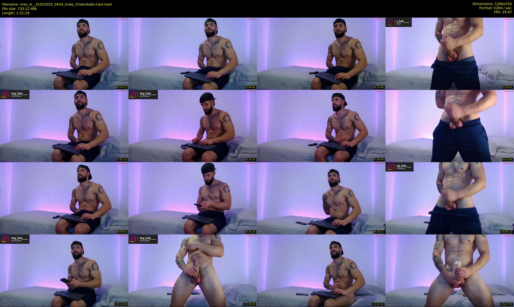 max_xl_ — 92 minute Chaturbate male cam show recording, 720p, May 31, 2025