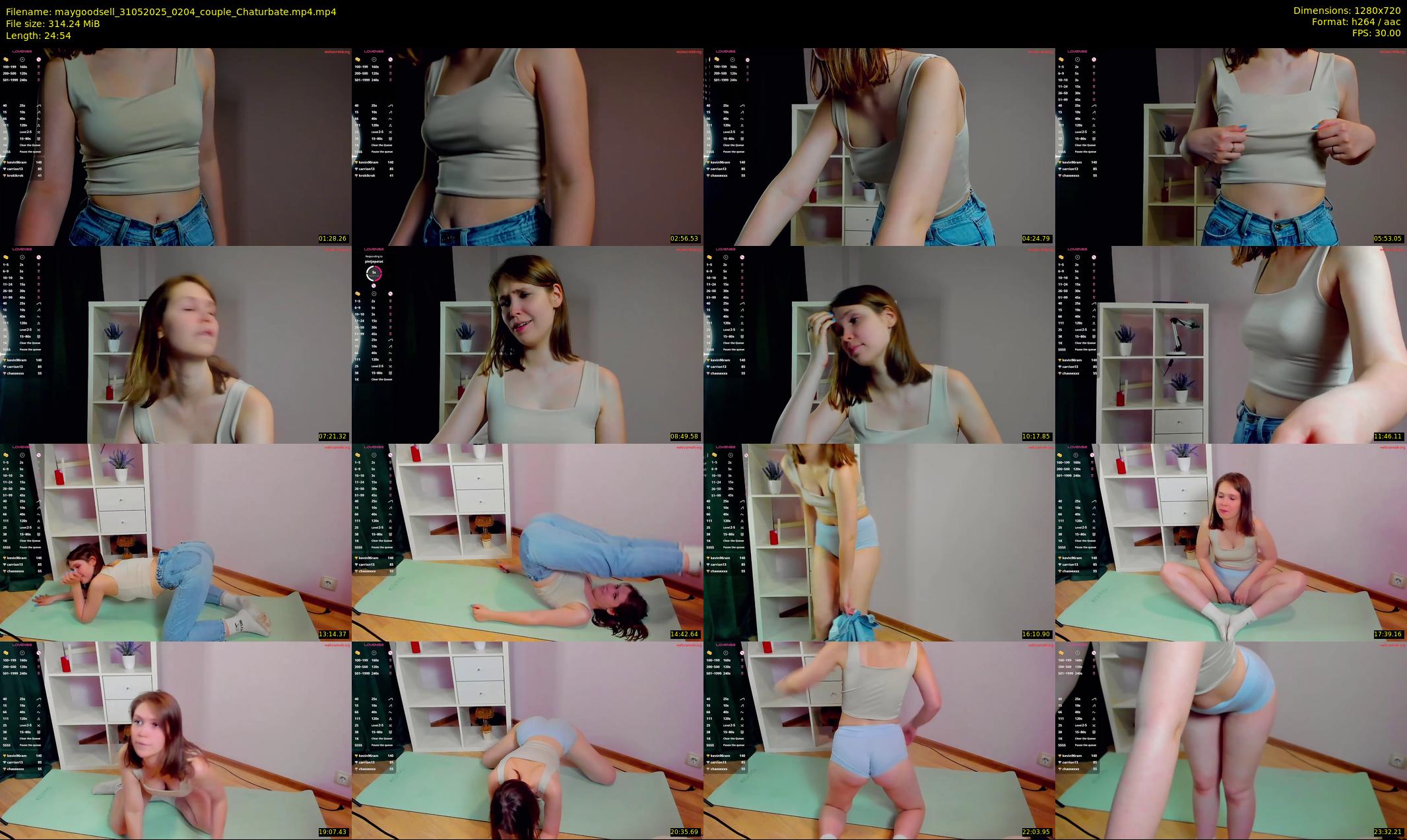 maygoodsell — 25 minute Chaturbate couple cam show recording, 720p, May 31, 2025