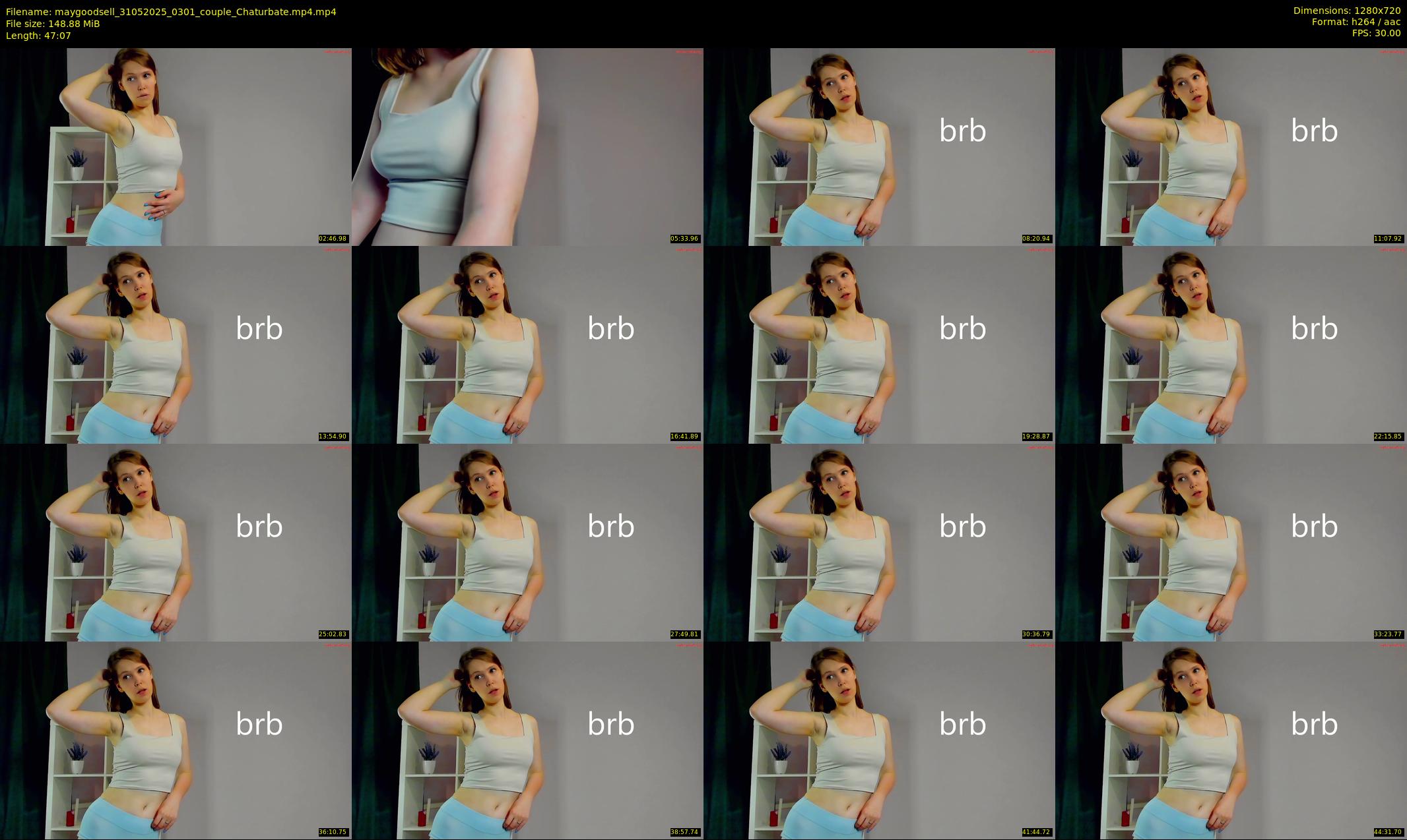 maygoodsell — 48 minute Chaturbate couple cam show recording, 720p, May 31, 2025