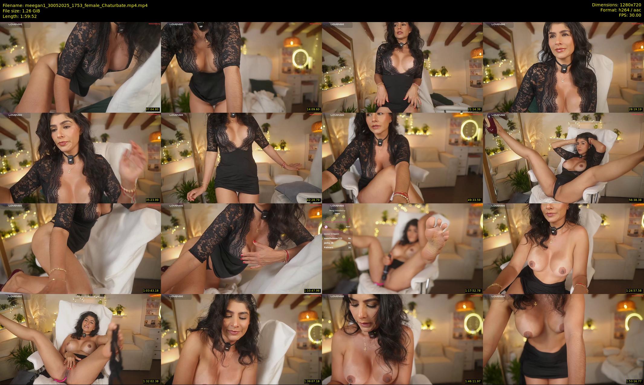 meegan1 — 120 minute Chaturbate female cam show recording, 720p, May 30, 2025