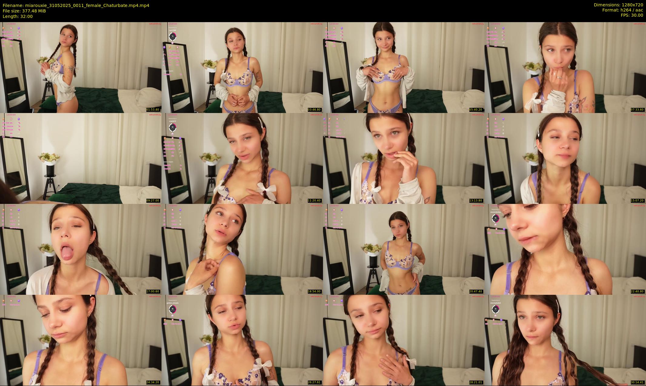 miarouxie — 32 minute Chaturbate female cam show recording, 720p, May 31, 2025