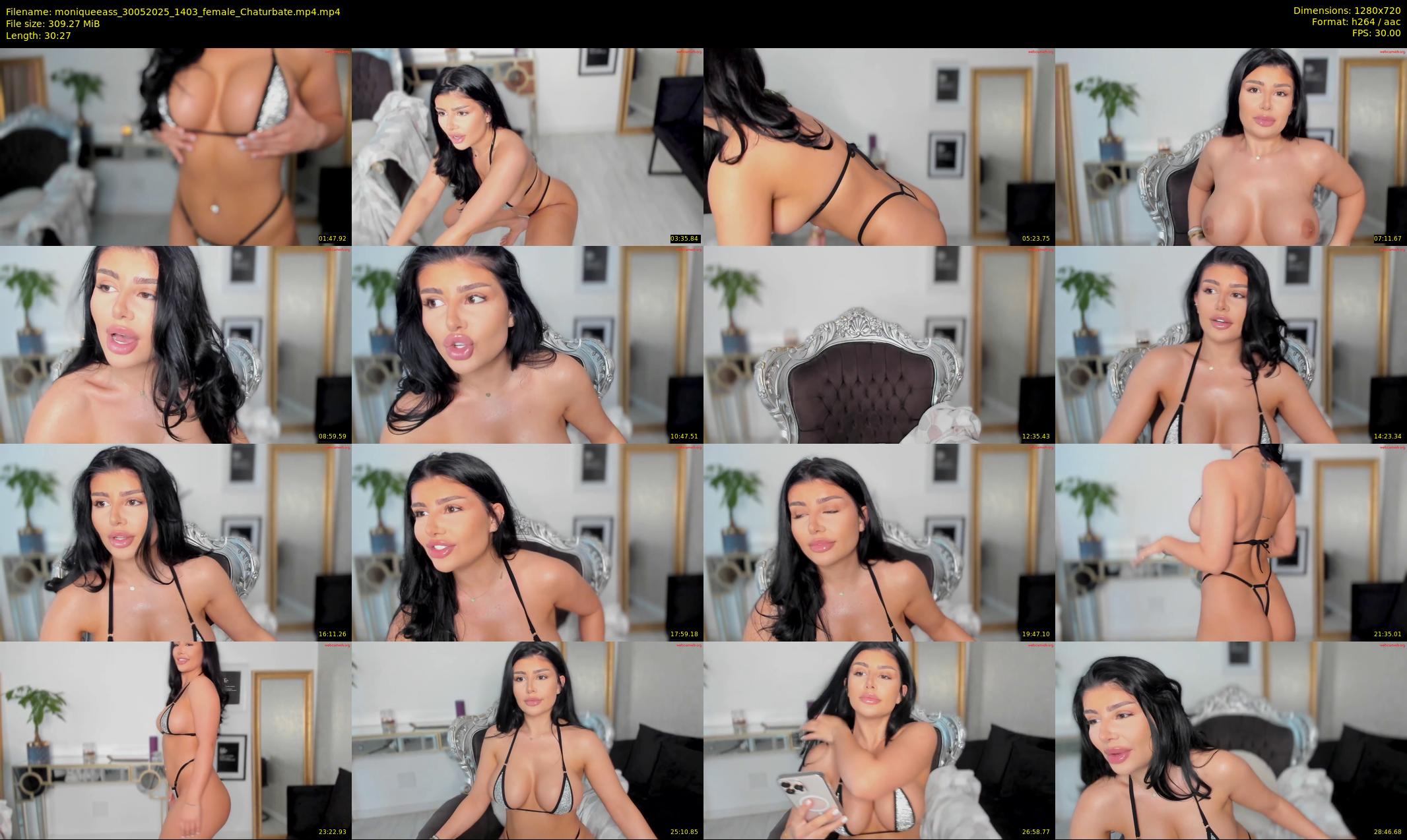 moniqueeass — 31 minute Chaturbate female cam show recording, 720p, May 30, 2025