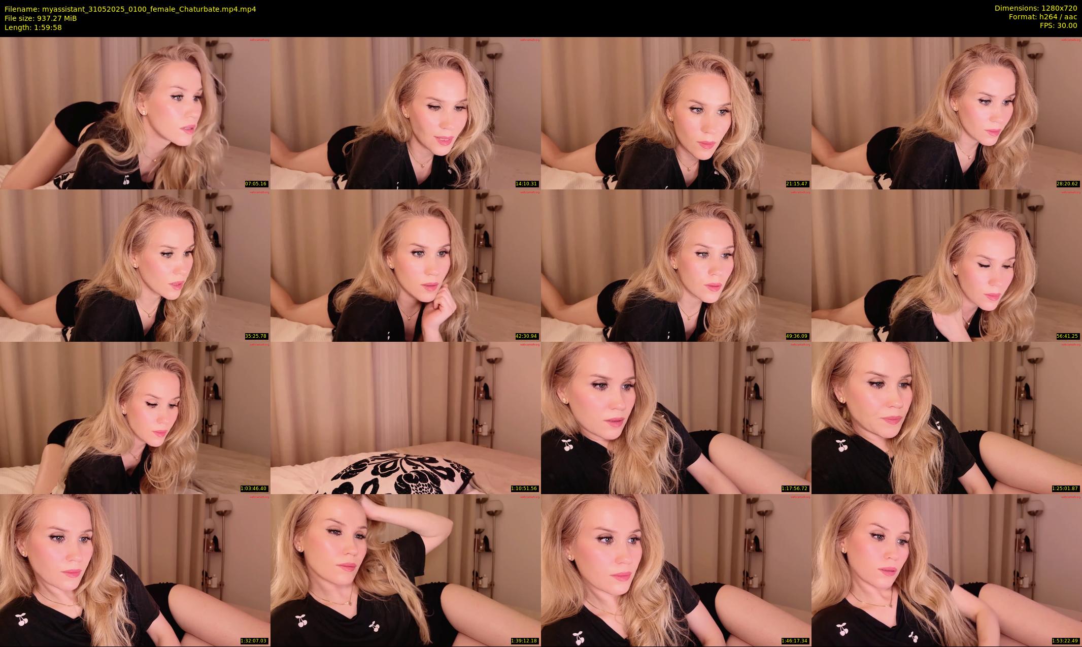 myassistant — 120 minute Chaturbate female cam show recording, 720p, May 31, 2025