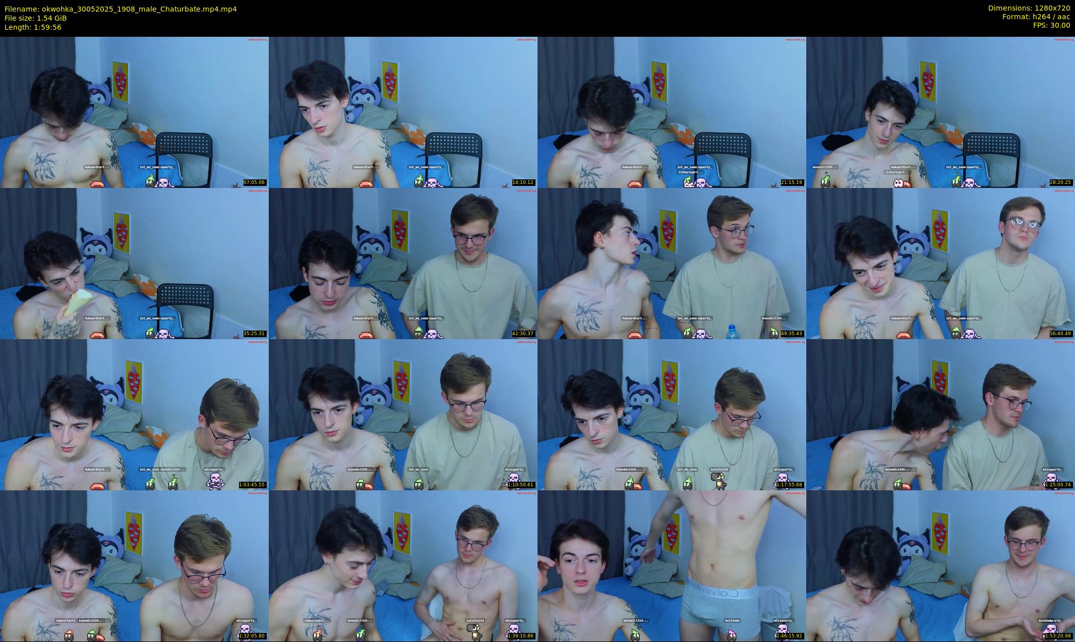 okwohka — 120 minute Chaturbate couple cam show recording, 720p, May 30, 2025