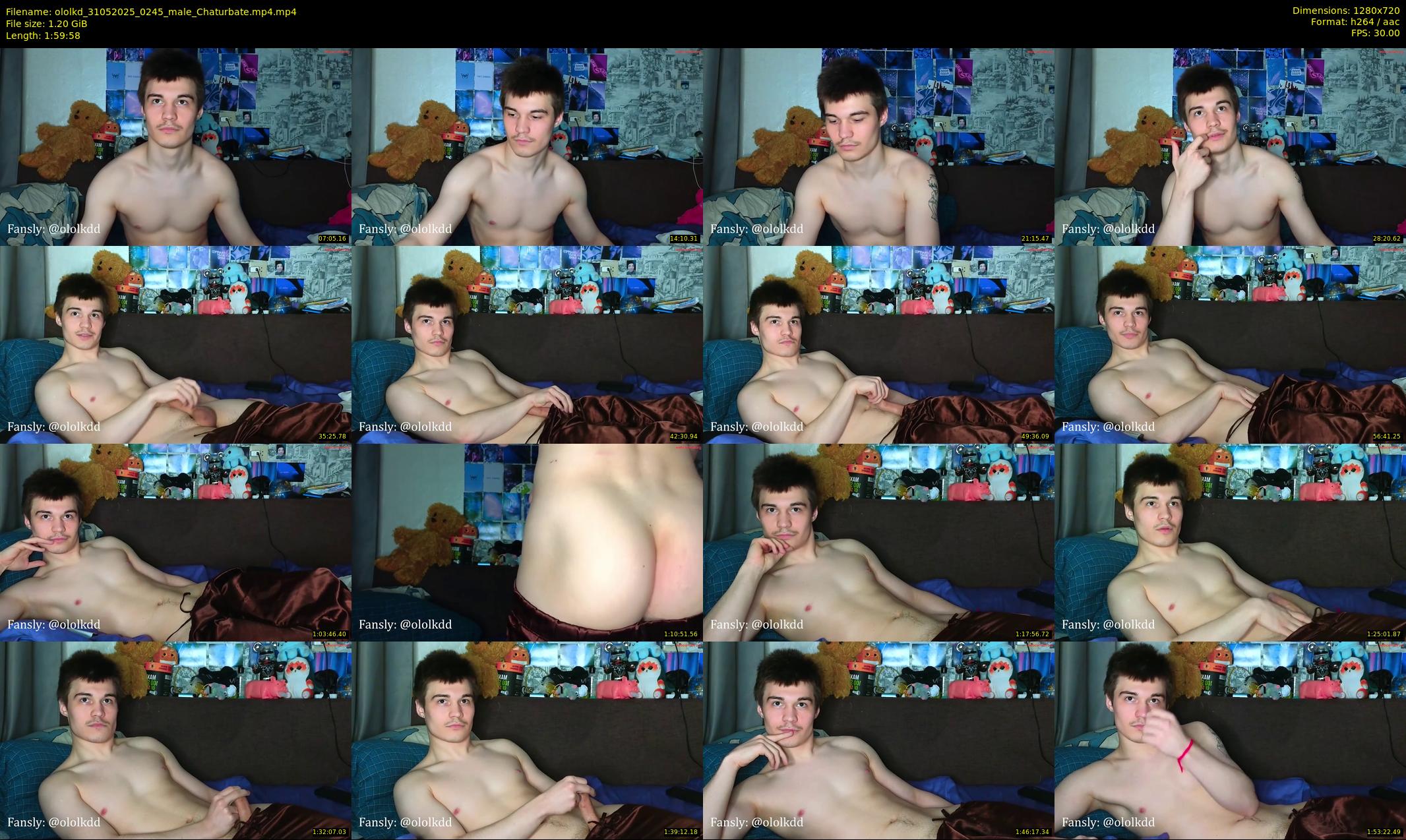 ololkd — 120 minute Chaturbate male cam show recording, 720p, May 31, 2025