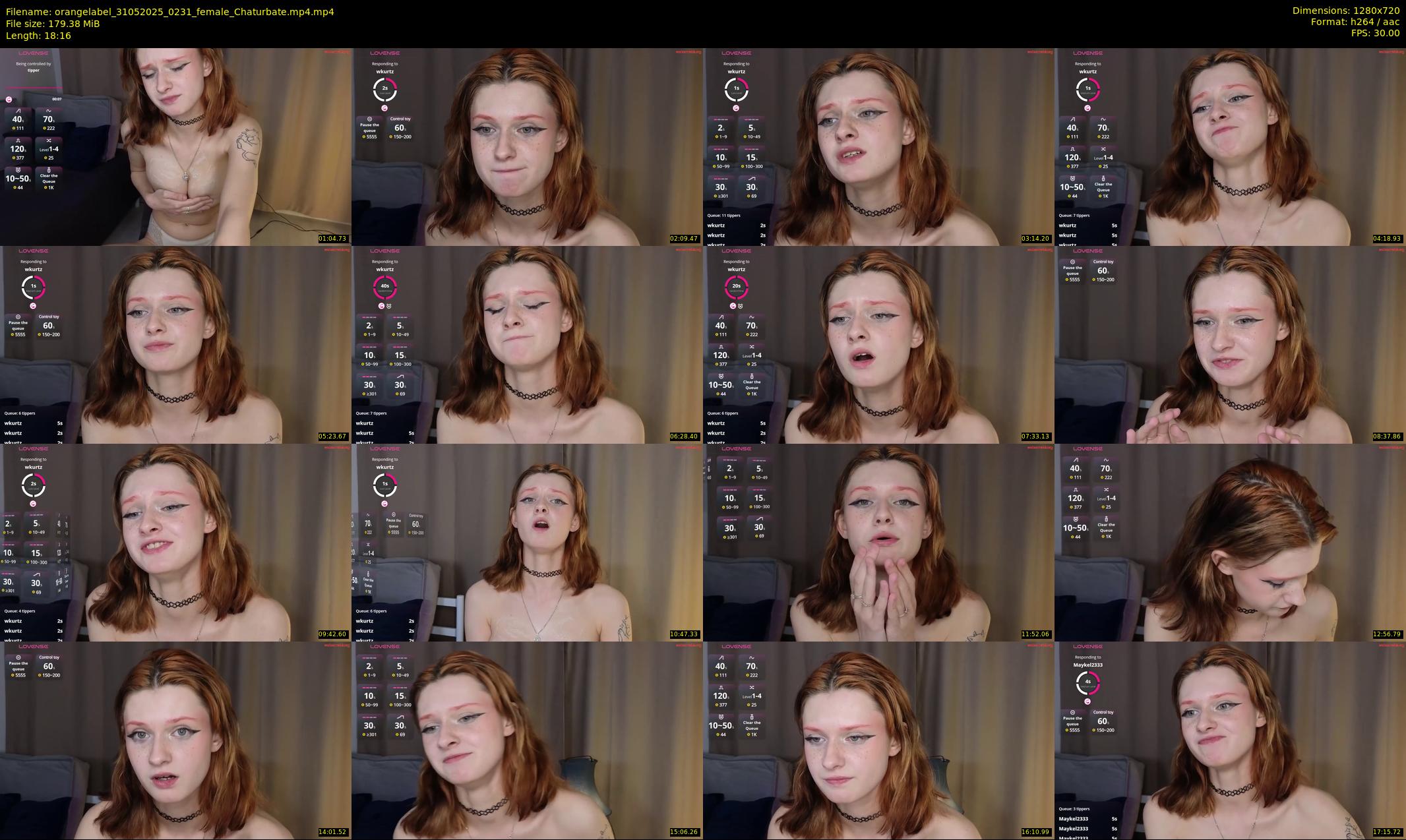 orangelabel — 19 minute Chaturbate female cam show recording, 720p, May 31, 2025