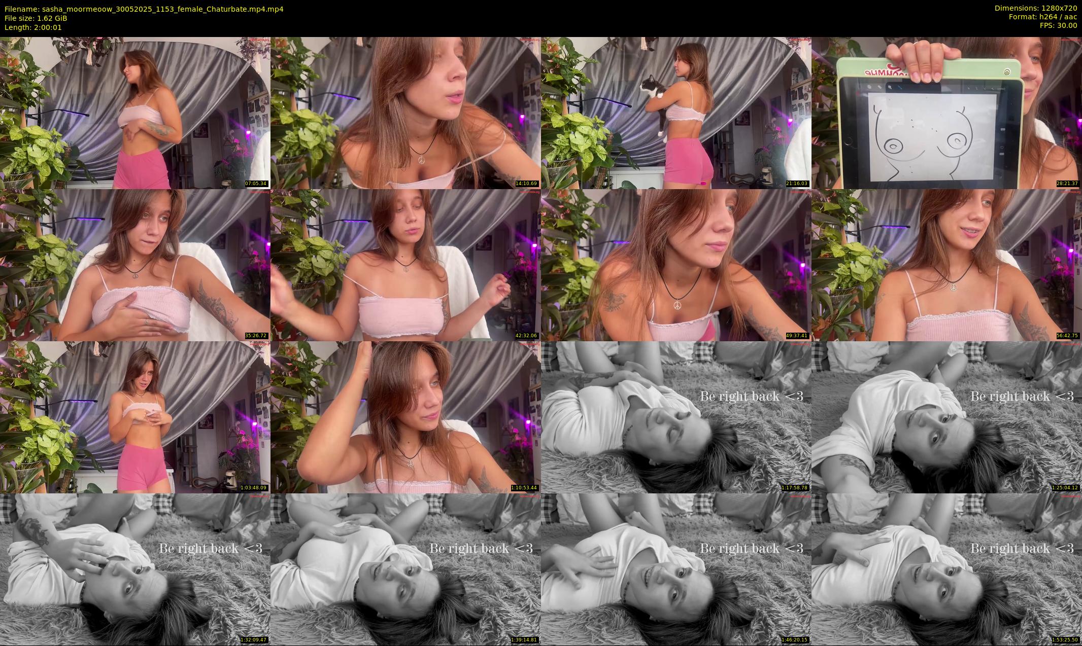 sasha_moormeoow — 121 minute Chaturbate female cam show recording, 720p, May 30, 2025