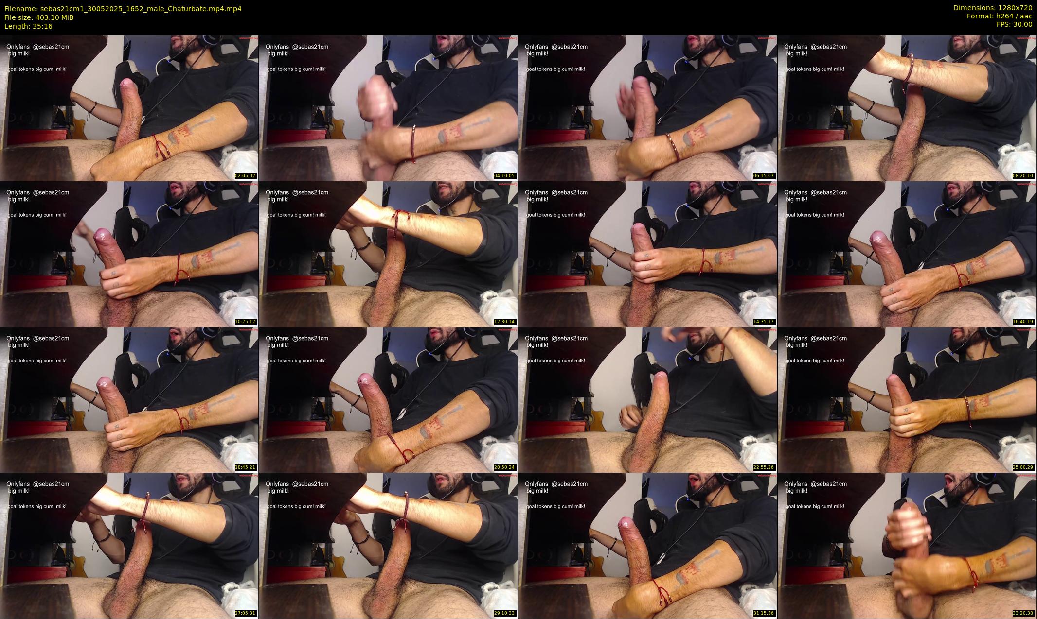 sebas21cm1 — 36 minute Chaturbate male cam show recording, 720p, May 30, 2025