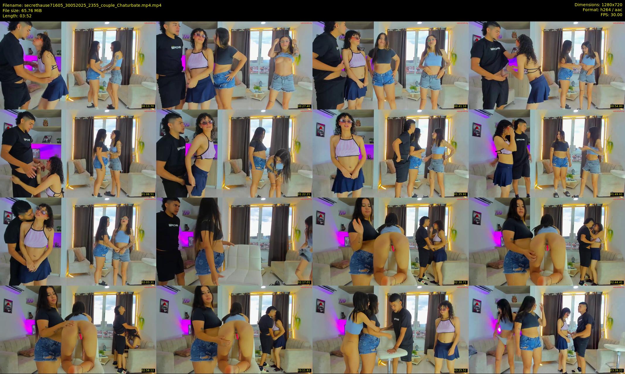 secrethause71605 — 4 minute Chaturbate couple cam show recording, 720p, May 30, 2025
