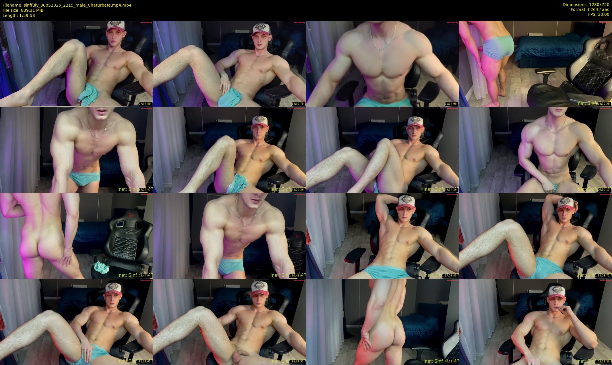 sinffuly — 120 minute Chaturbate male cam show recording, 720p, May 30, 2025