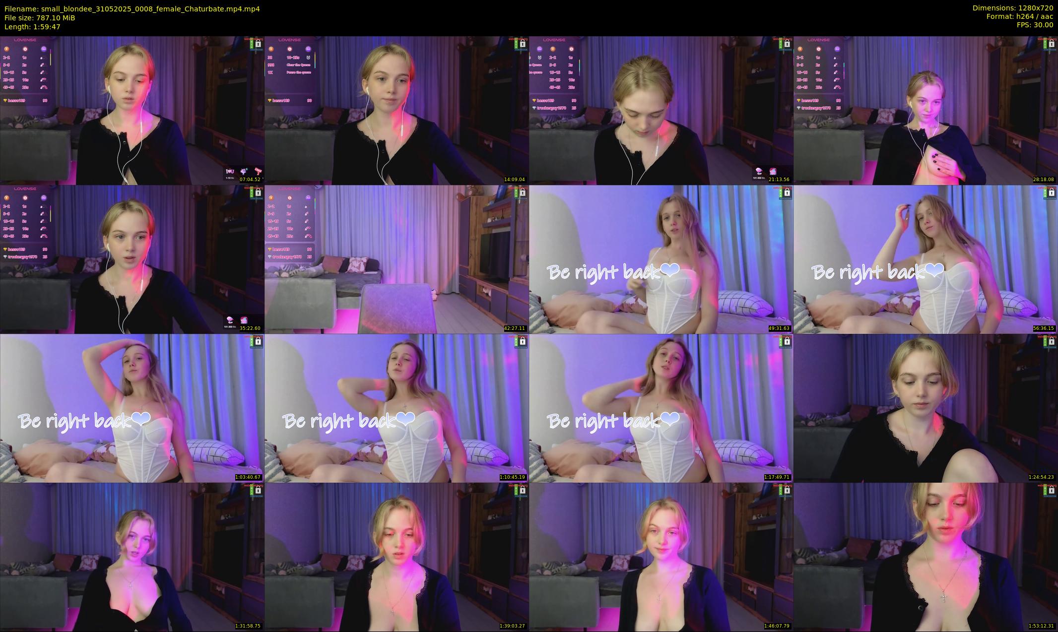 small_blondee — 120 minute Chaturbate female cam show recording, 720p, May 31, 2025