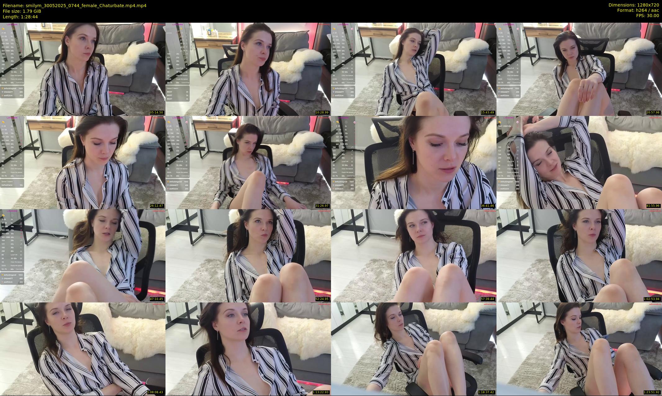 smilym — 89 minute Chaturbate female cam show recording, 720p, May 30, 2025