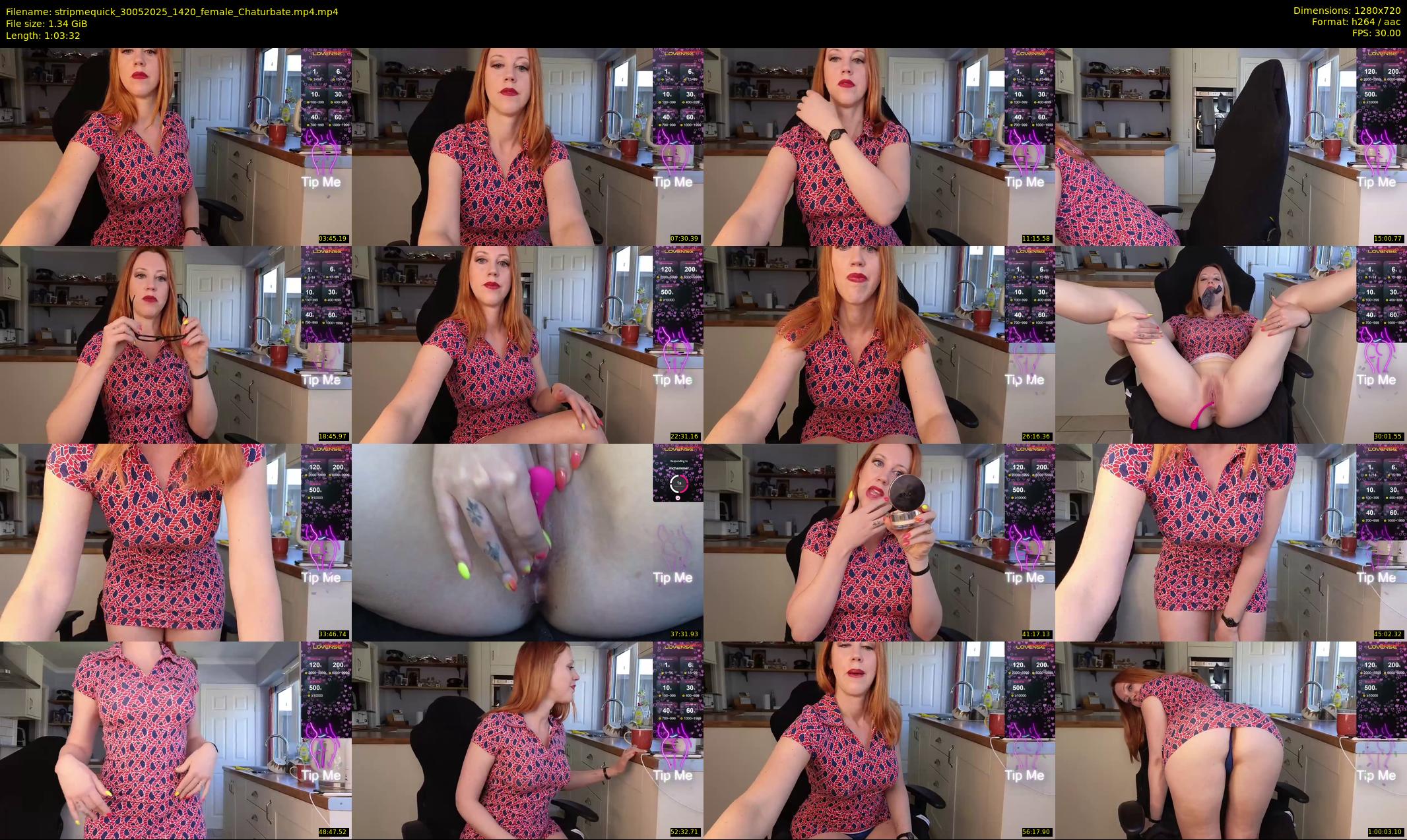 stripmequick — 64 minute Chaturbate female cam show recording, 720p, May 30, 2025
