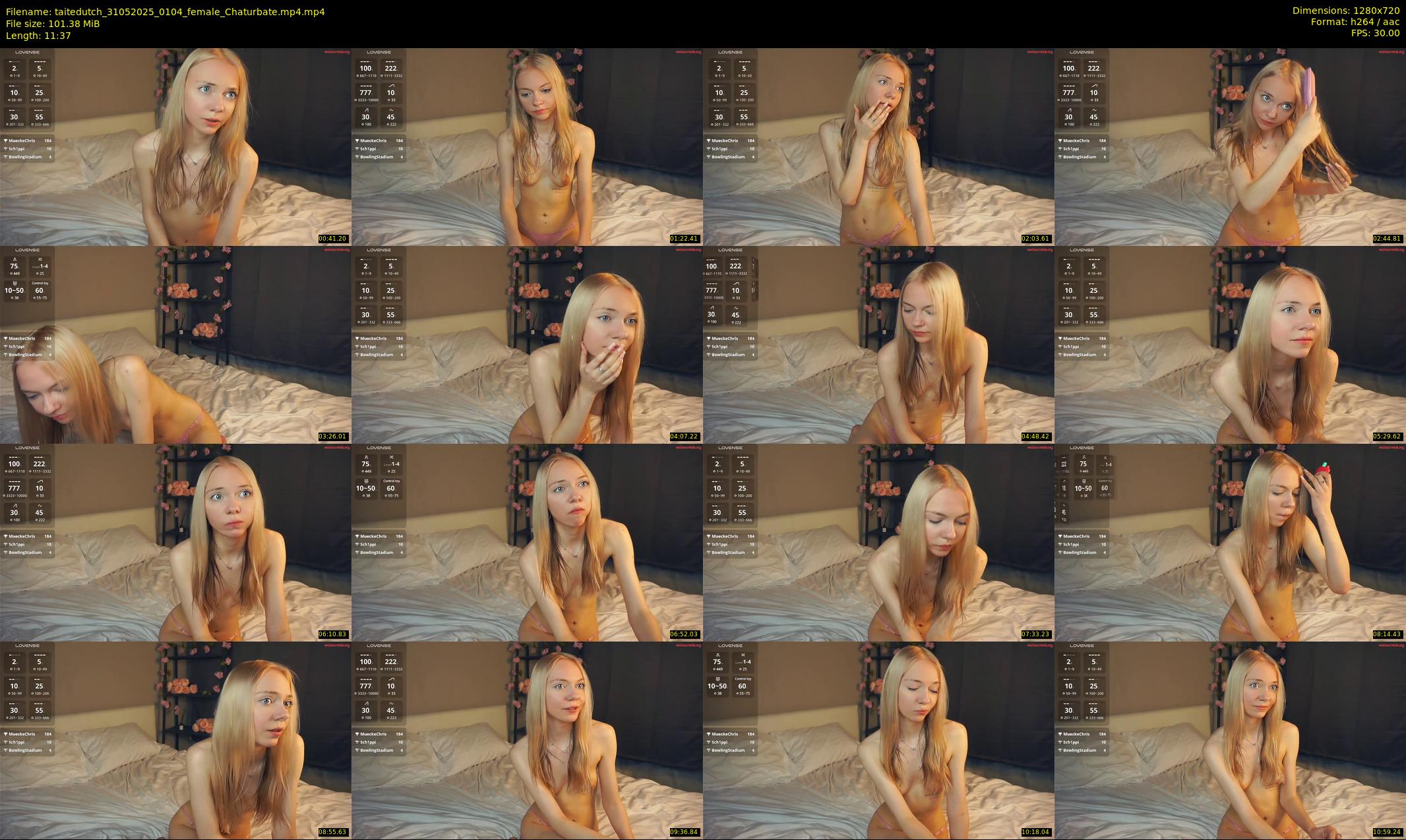 taitedutch — 12 minute Chaturbate female cam show recording, 720p, May 31, 2025