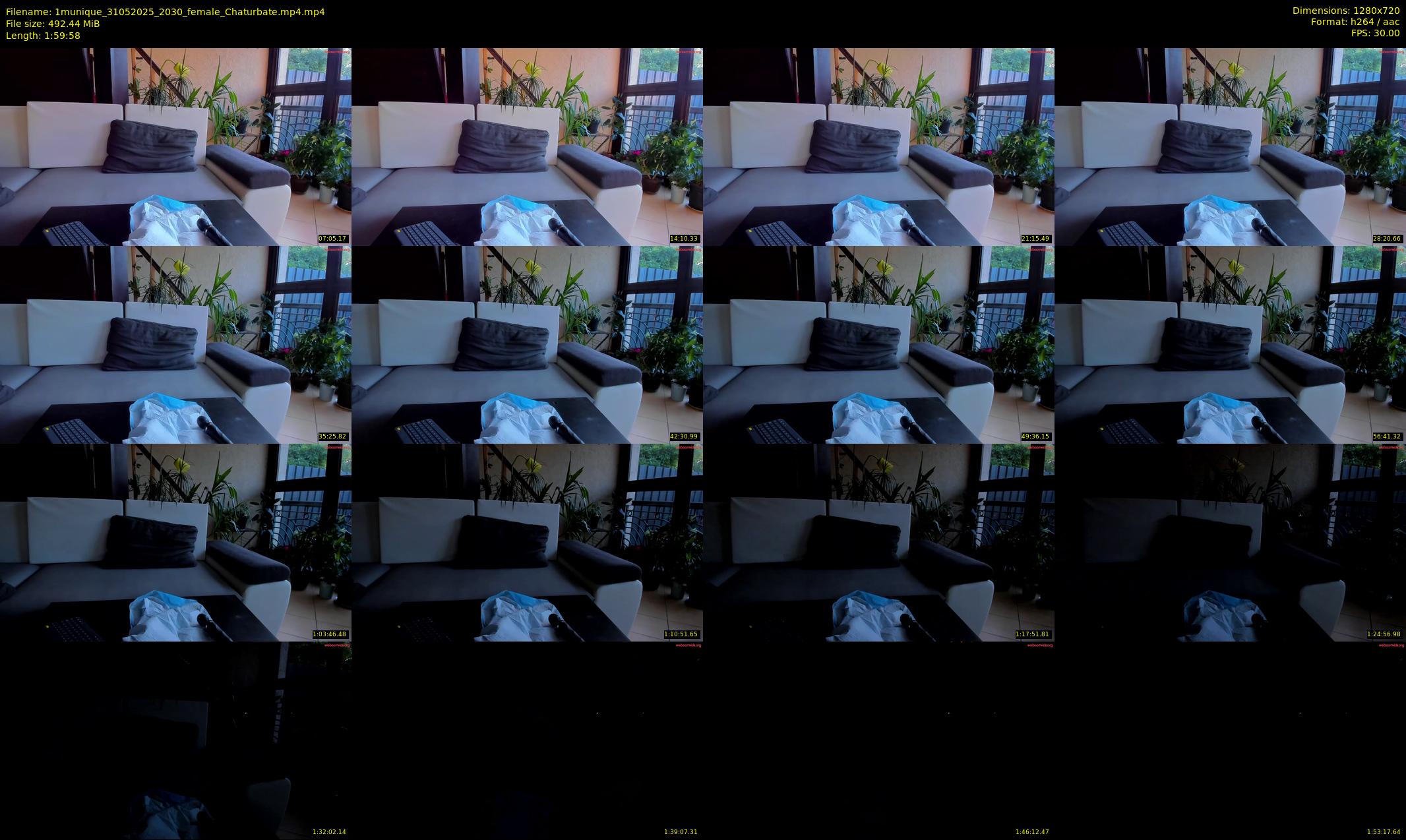 1munique — 120 minute Chaturbate female cam show recording, 720p, May 31, 2025