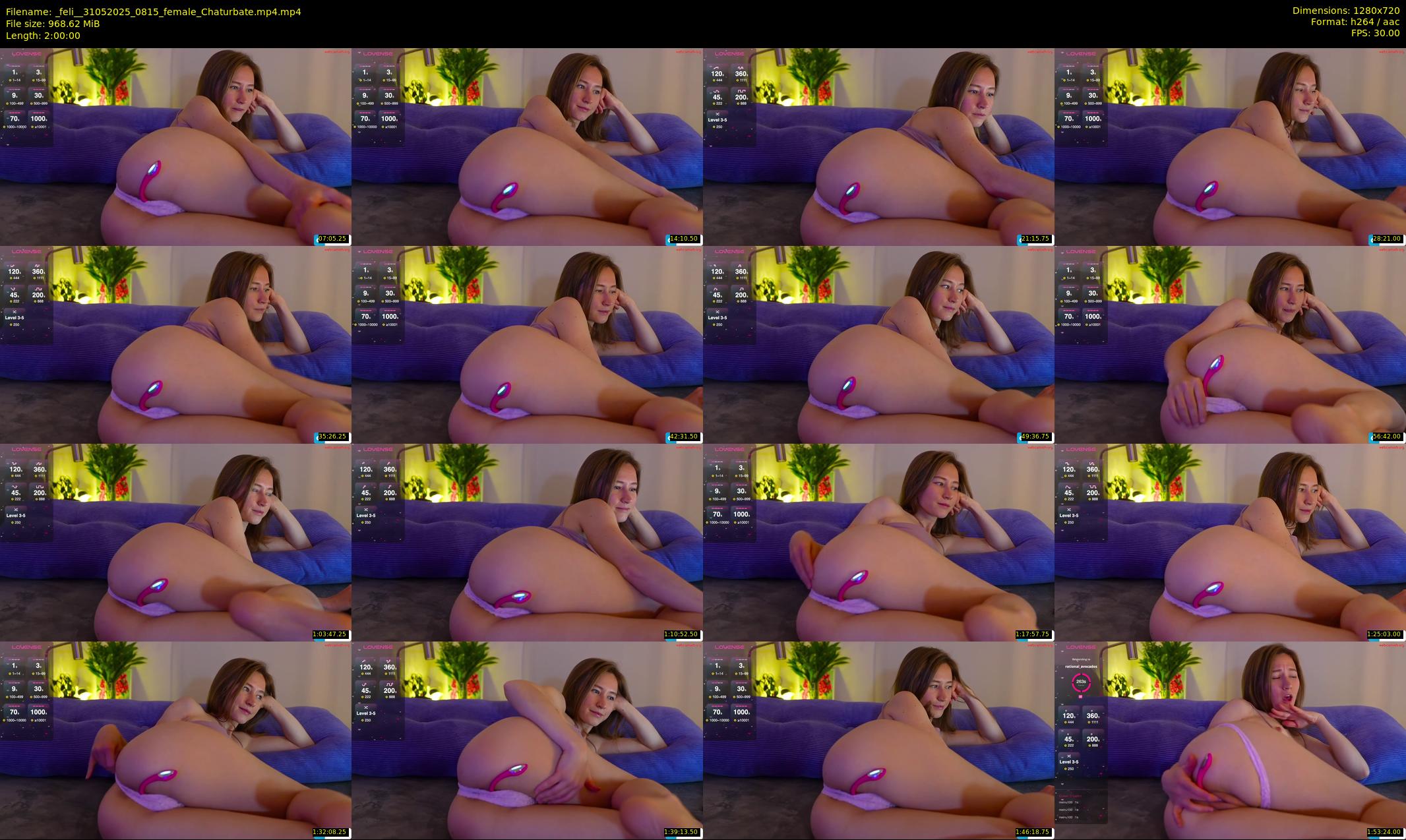 _feli_ — 120 minute Chaturbate female cam show recording, 720p, May 31, 2025