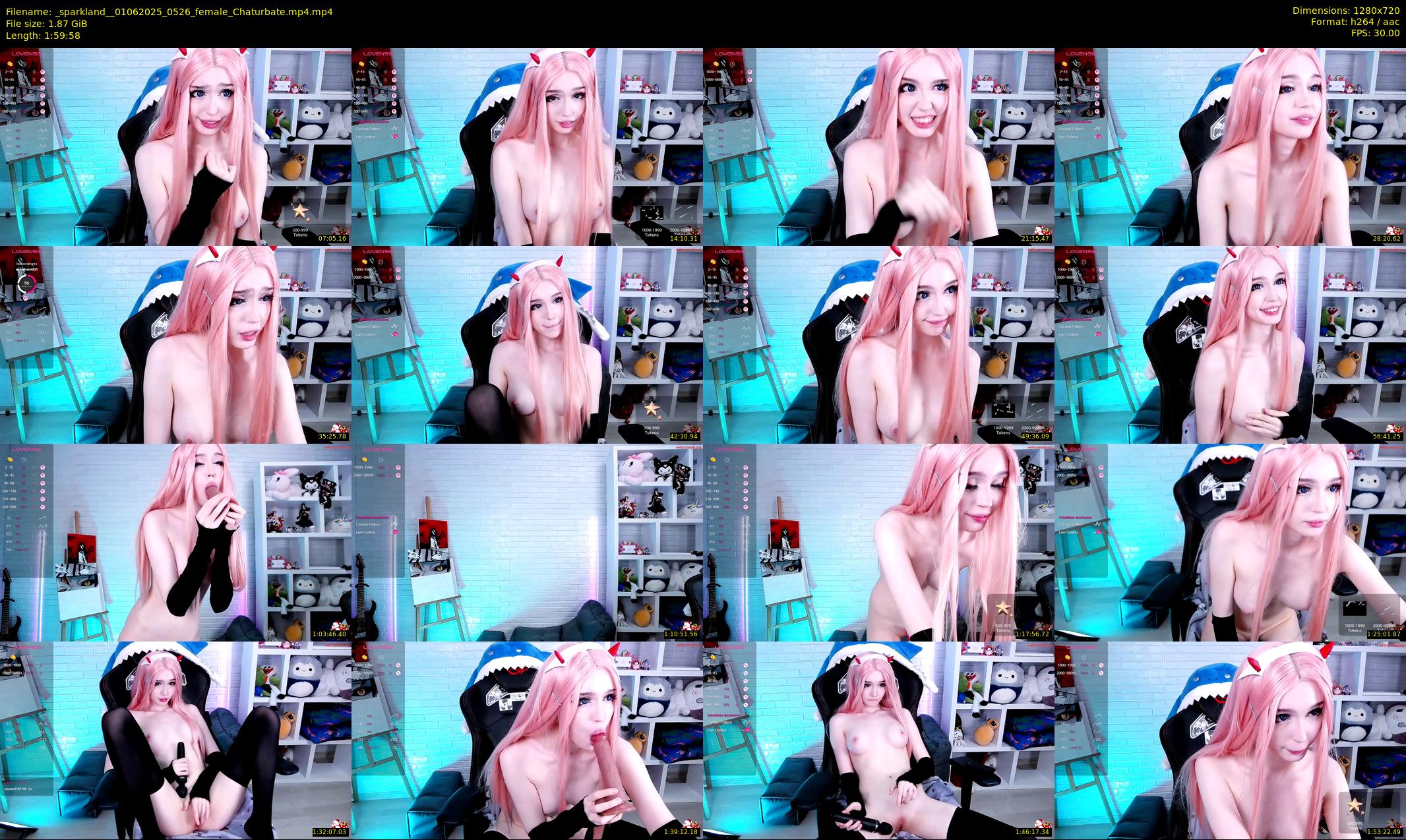 _sparkland_ — 120 minute Chaturbate female cam show recording, 720p, Jun 1, 2025