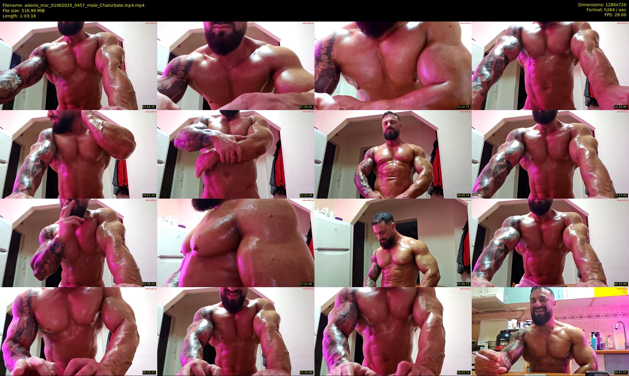 adonis_msc — 64 minute Chaturbate male cam show recording, 720p, Jun 1, 2025