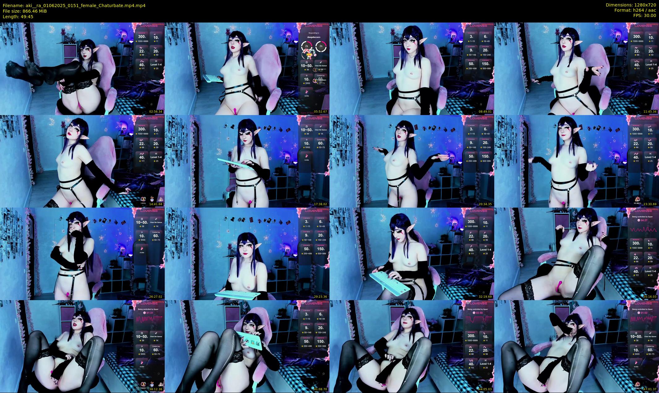 aki__ra — 50 minute Chaturbate female cam show recording, 720p, Jun 1, 2025