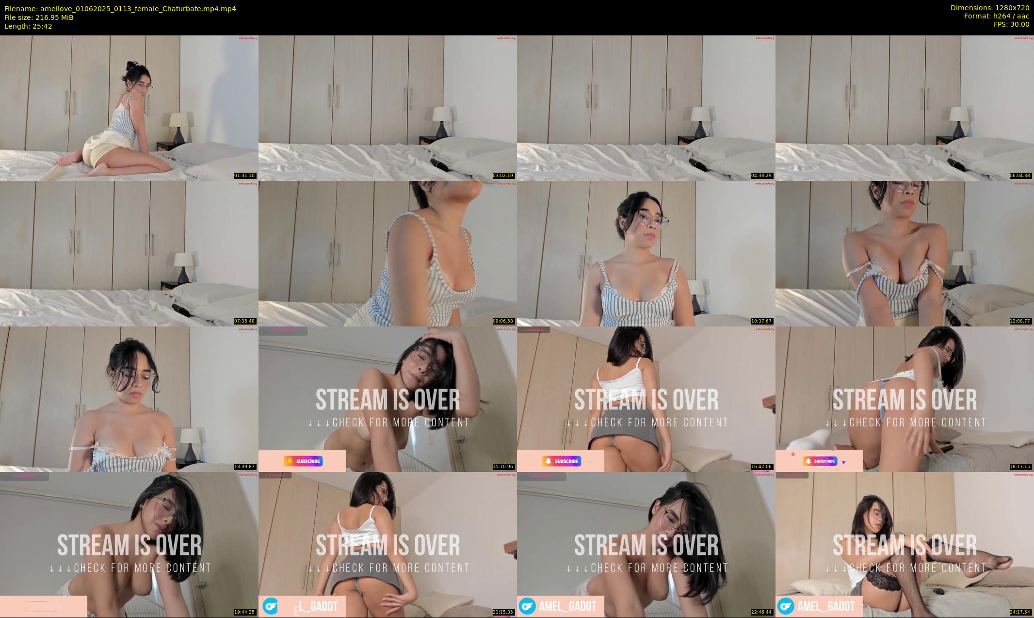 amellove — 26 minute Chaturbate female cam show recording, 720p, Jun 1, 2025